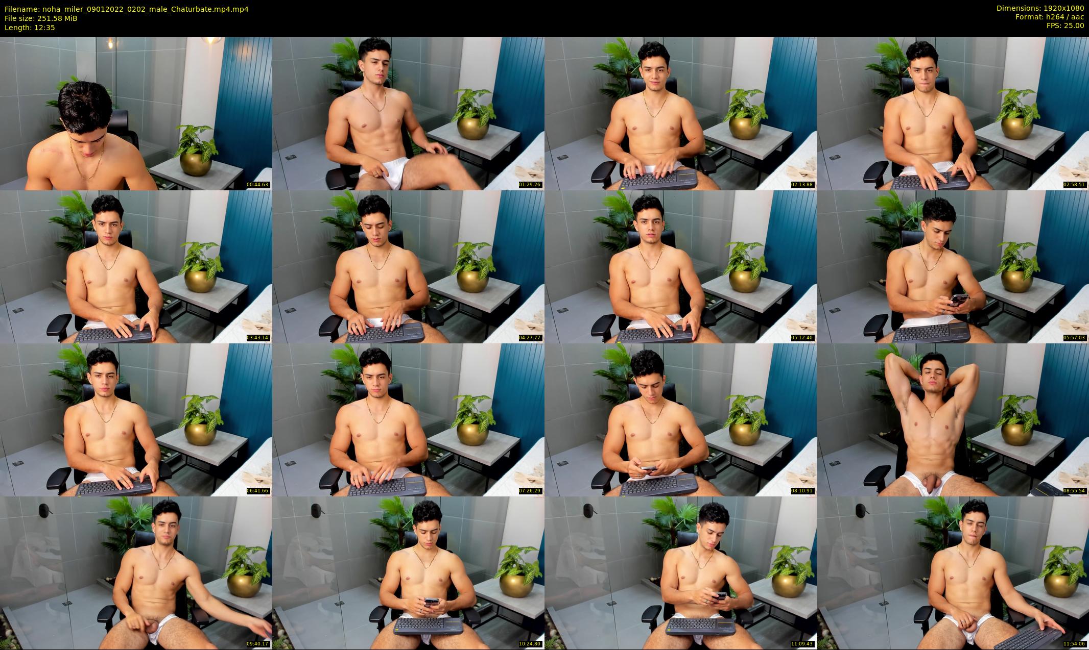 noha_miler — 13 minute Chaturbate male cam show recording, 1080p, Jan 9, 2022