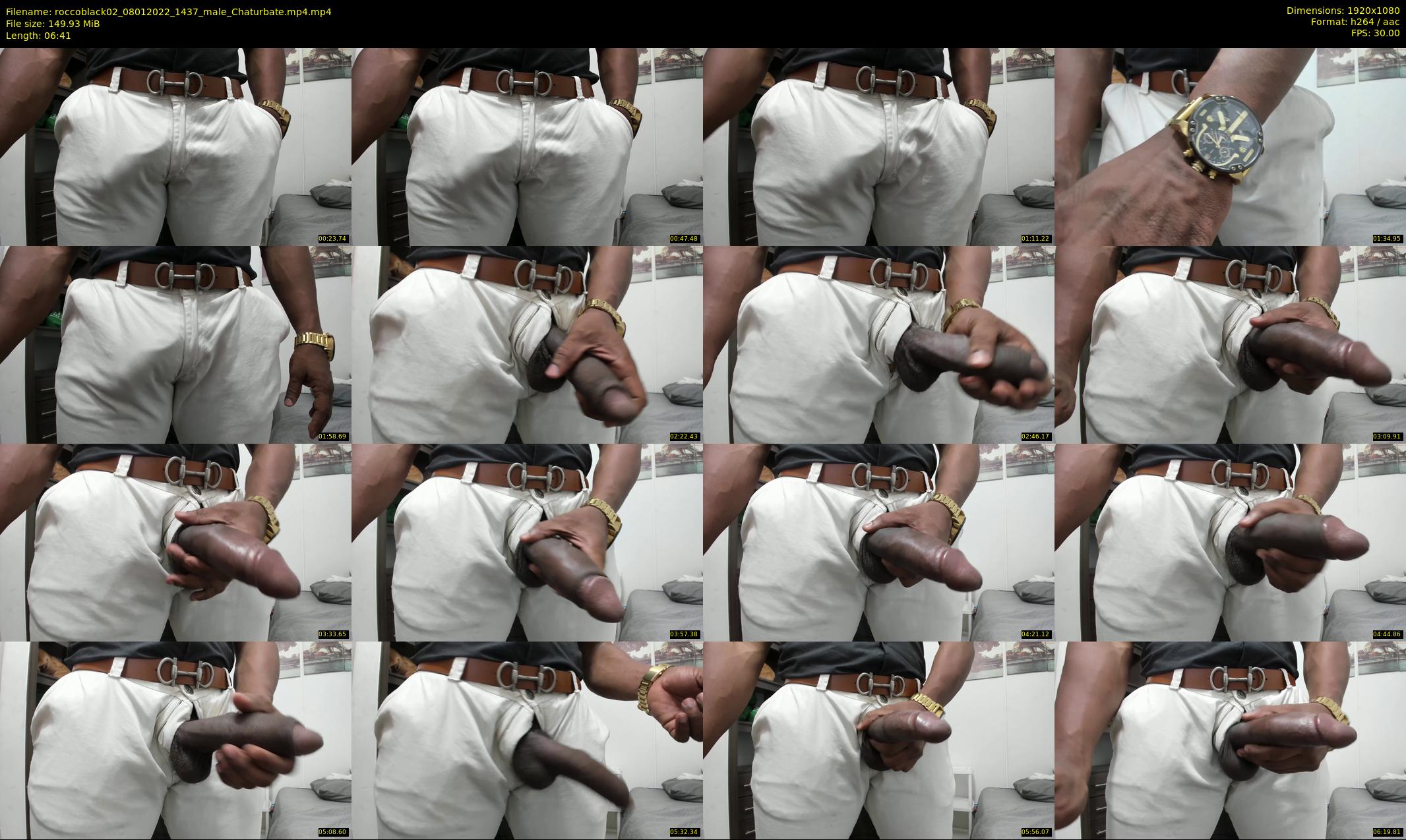 roccoblack02 — 7 minute Chaturbate male cam show recording, 1080p, Jan 8, 2022