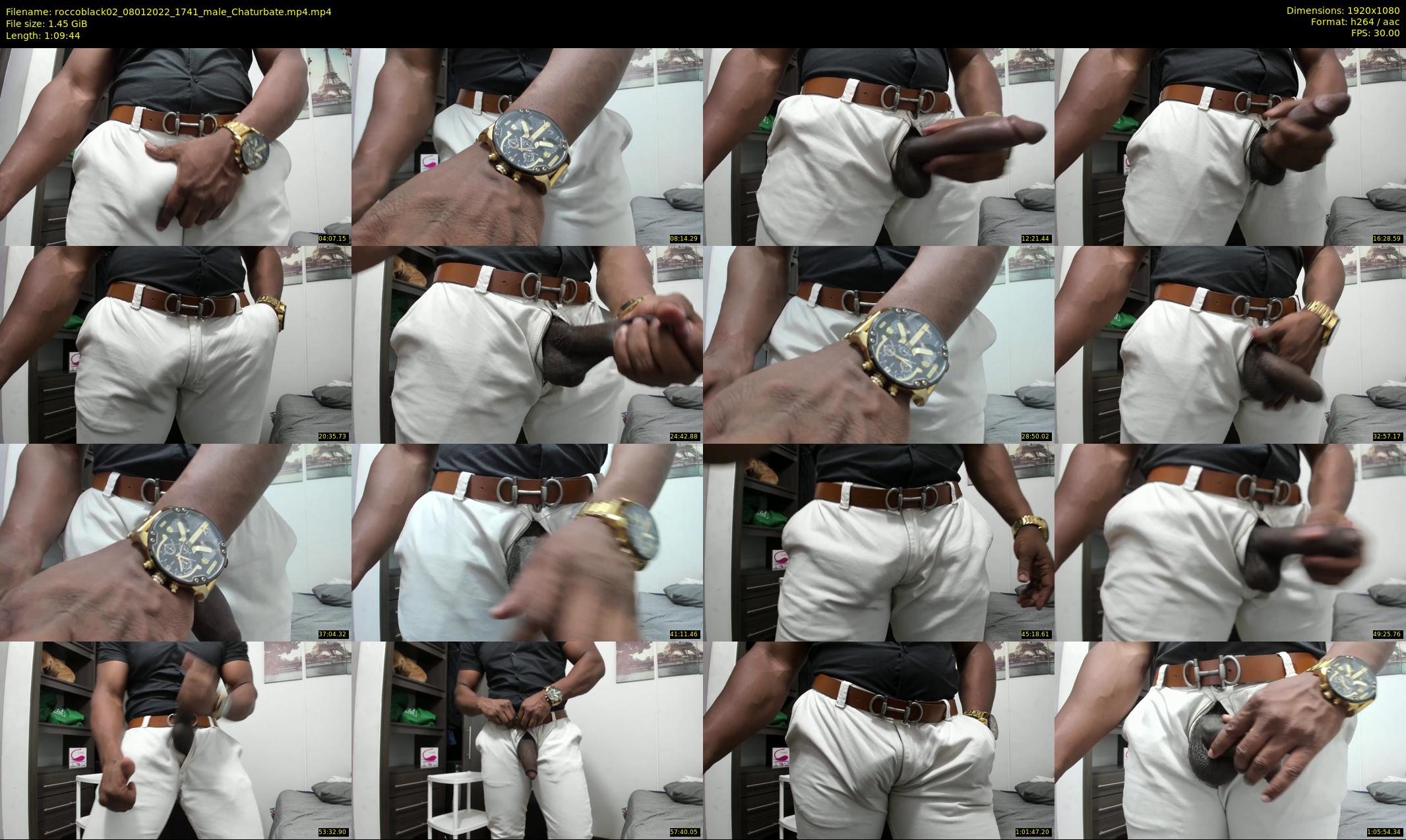 roccoblack02 — 70 minute Chaturbate male cam show recording, 1080p, Jan 8, 2022