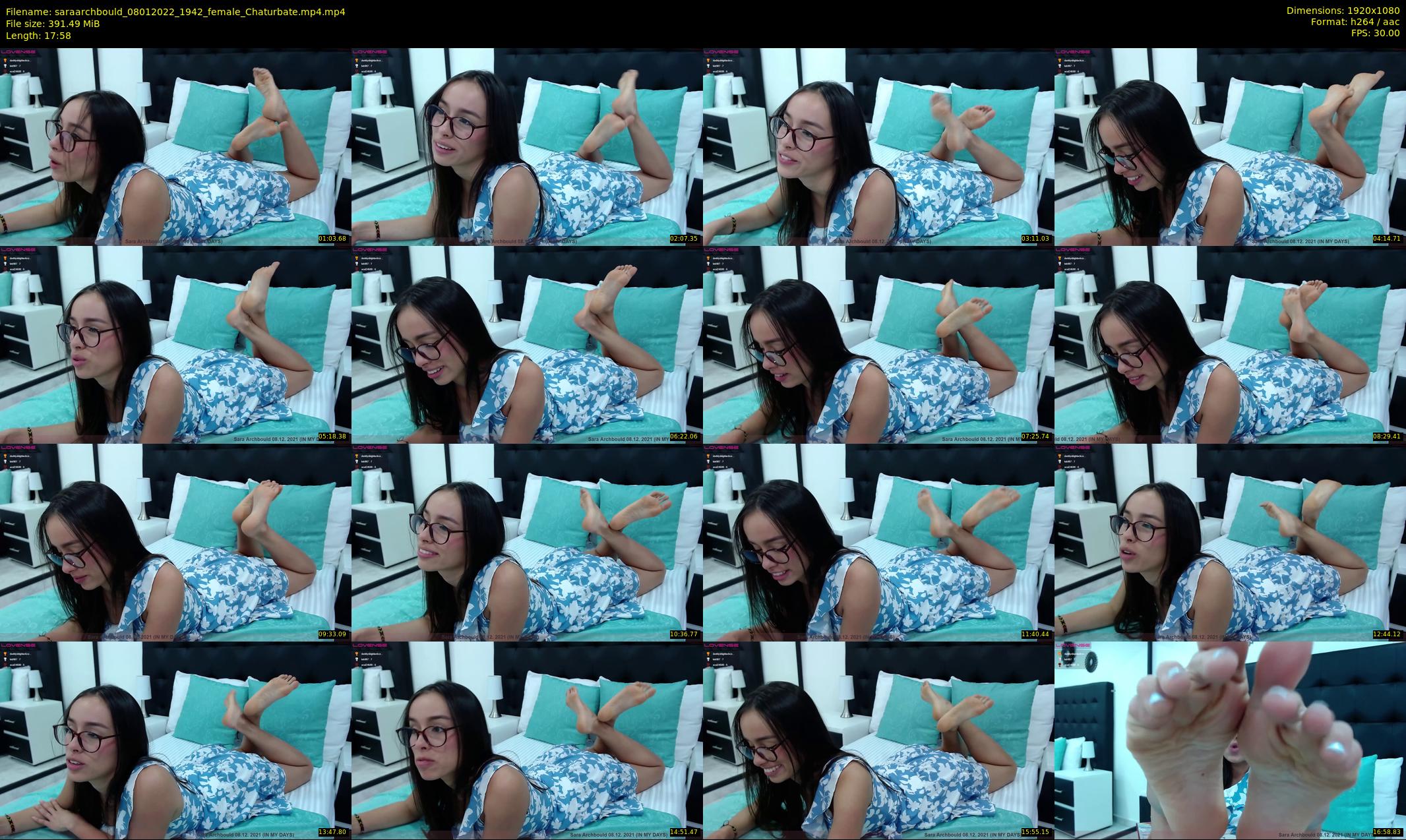 saraarchbould — 18 minute Chaturbate female cam show recording, 1080p, Jan 8, 2022