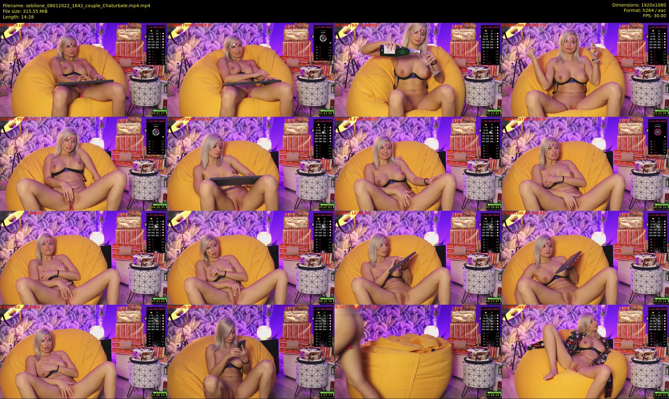 sebilone — 15 minute Chaturbate couple cam show recording, 1080p, Jan 8, 2022