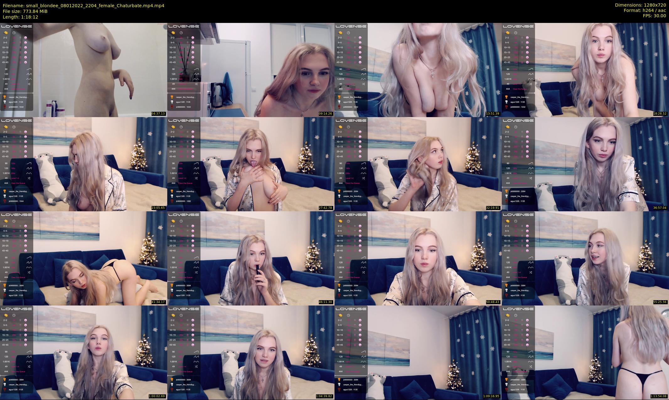 small_blondee — 79 minute Chaturbate female cam show recording, 720p, Jan 8, 2022