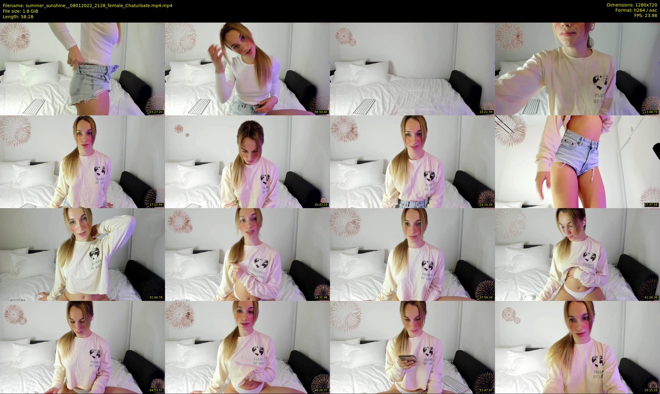 summer_sunshine_ — 59 minute Chaturbate female cam show recording, 720p, Jan 8, 2022