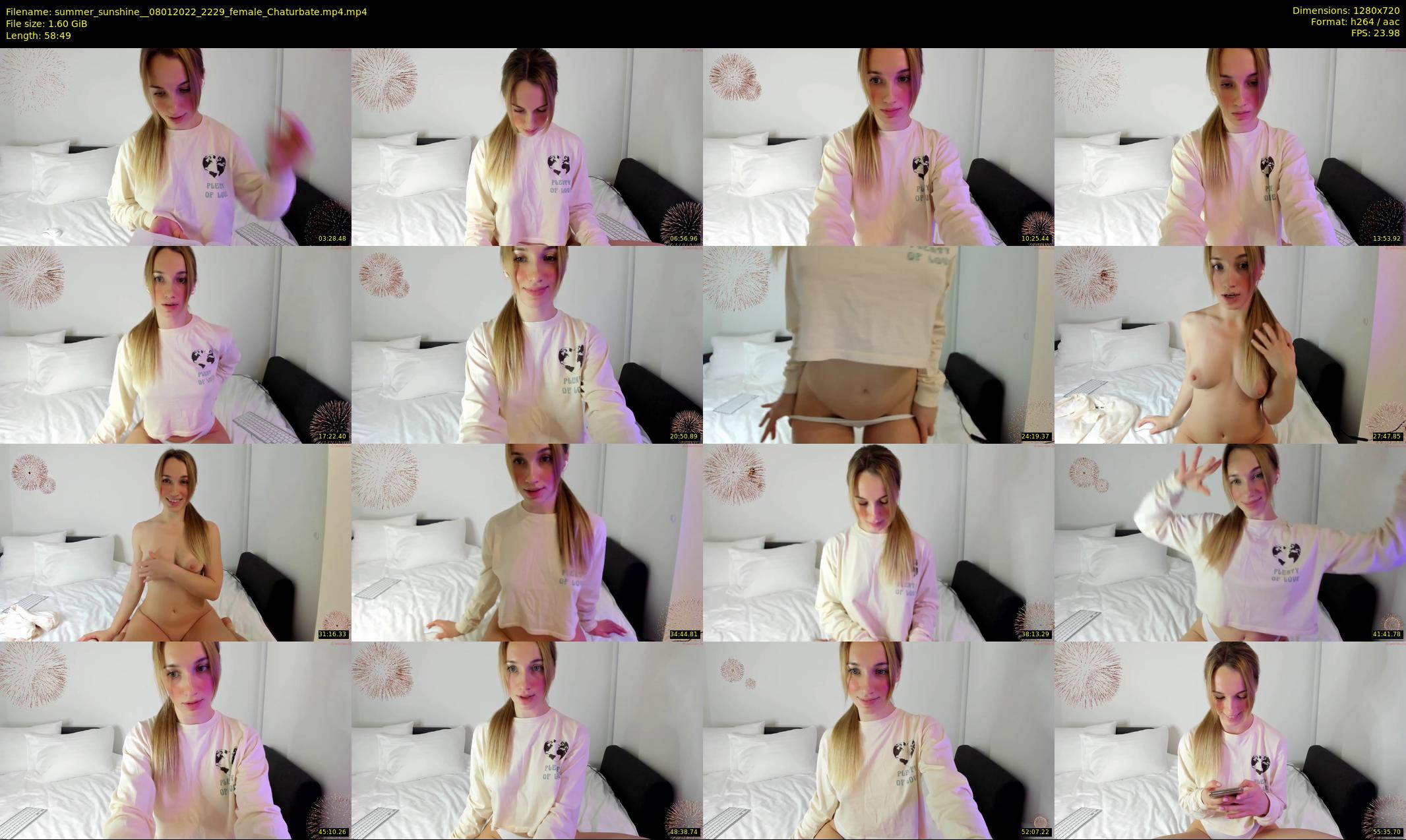 summer_sunshine_ — 59 minute Chaturbate female cam show recording, 720p, Jan 8, 2022