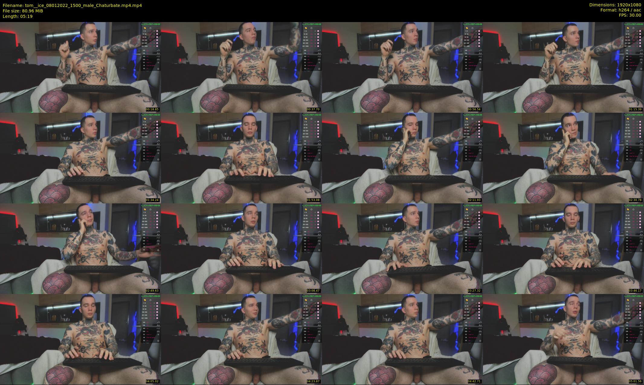 tom__ice — 6 minute Chaturbate male cam show recording, 1080p, Jan 8, 2022