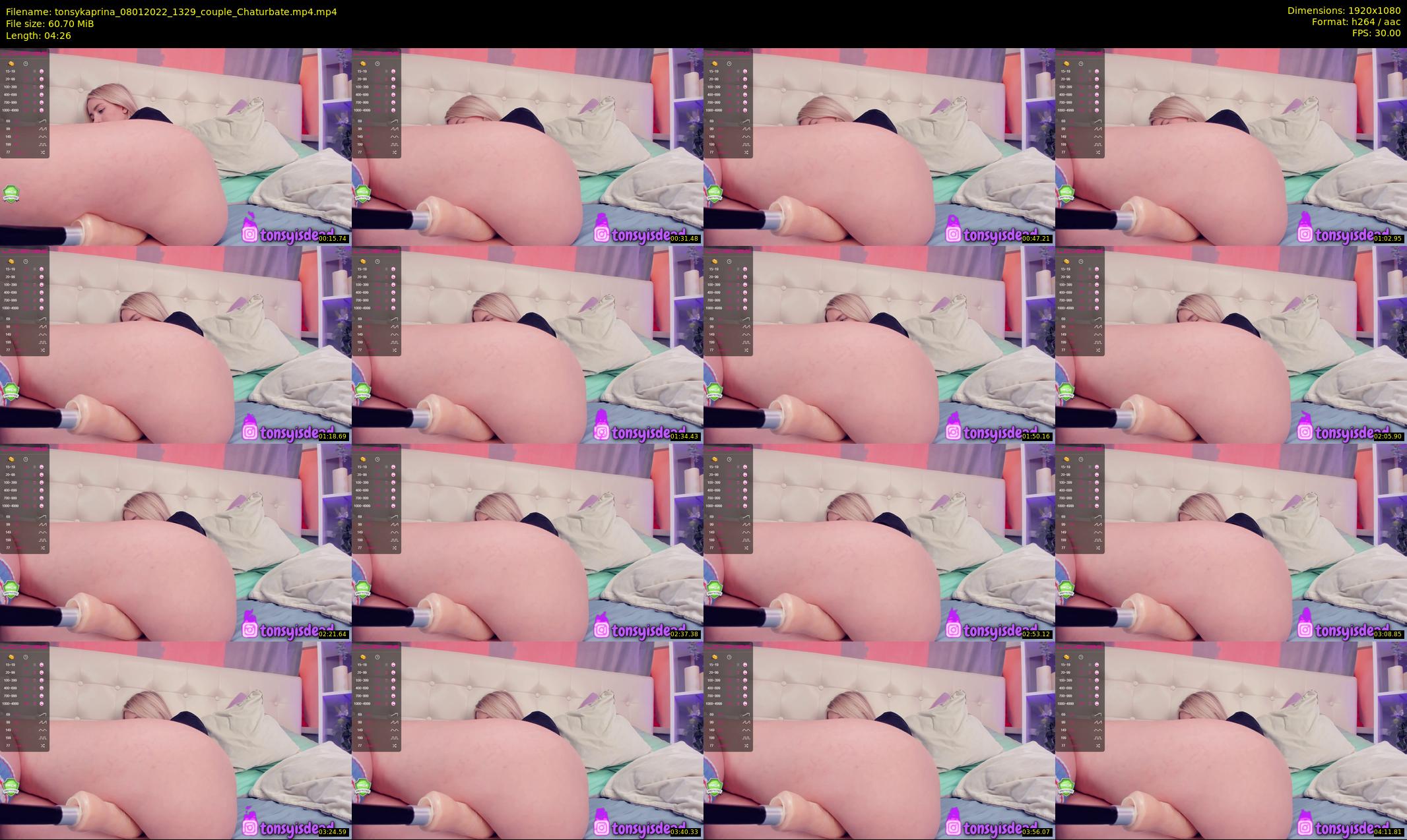 tonsykaprina — 5 minute Chaturbate couple cam show recording, 1080p, Jan 8, 2022