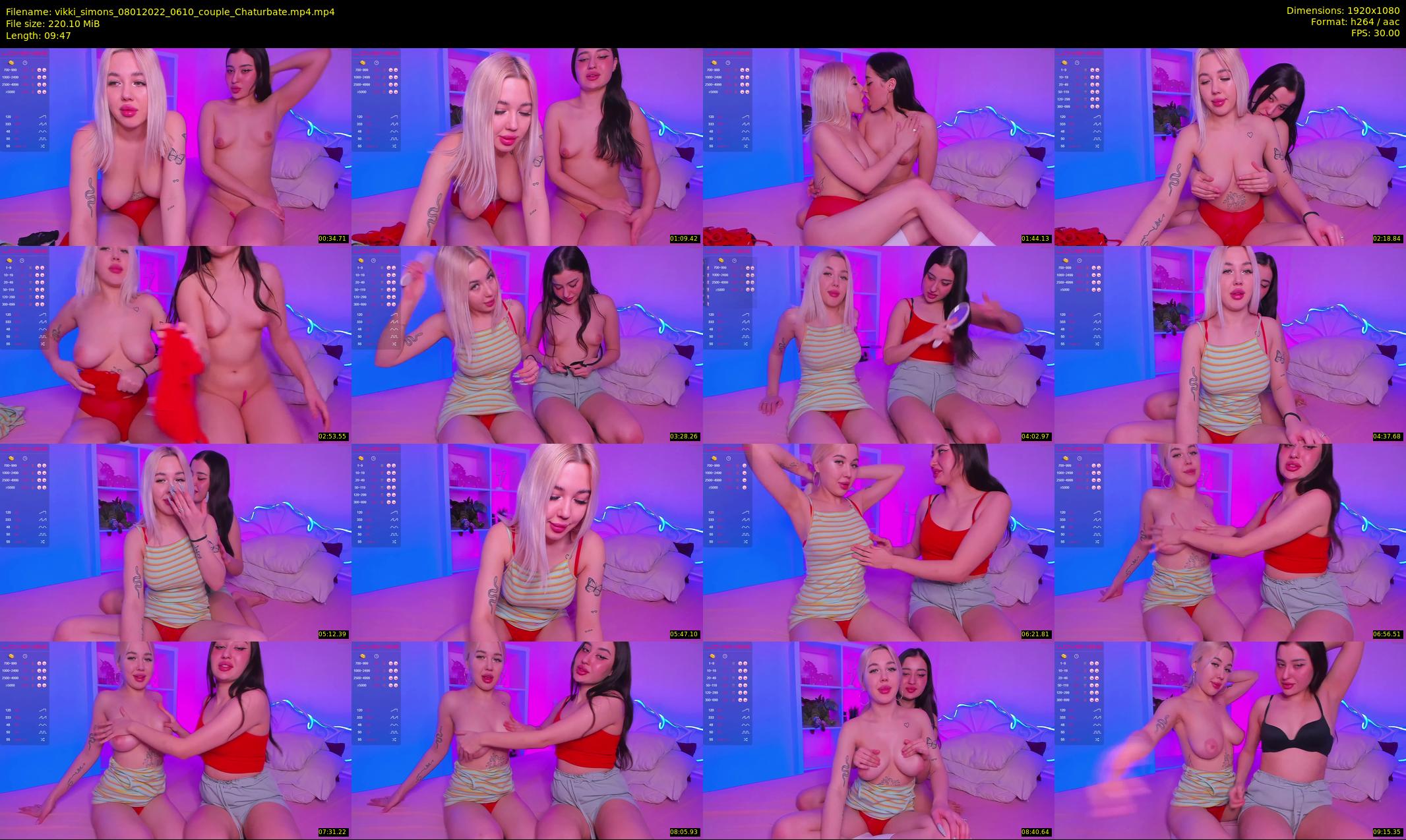 vikki_simons — 10 minute Chaturbate couple cam show recording, 1080p, Jan 8, 2022