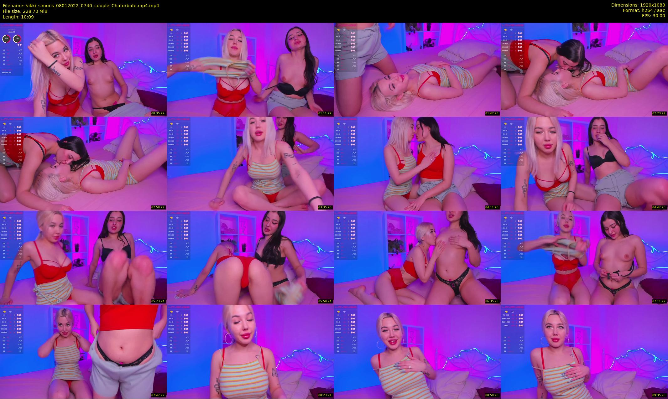 vikki_simons — 11 minute Chaturbate couple cam show recording, 1080p, Jan 8, 2022