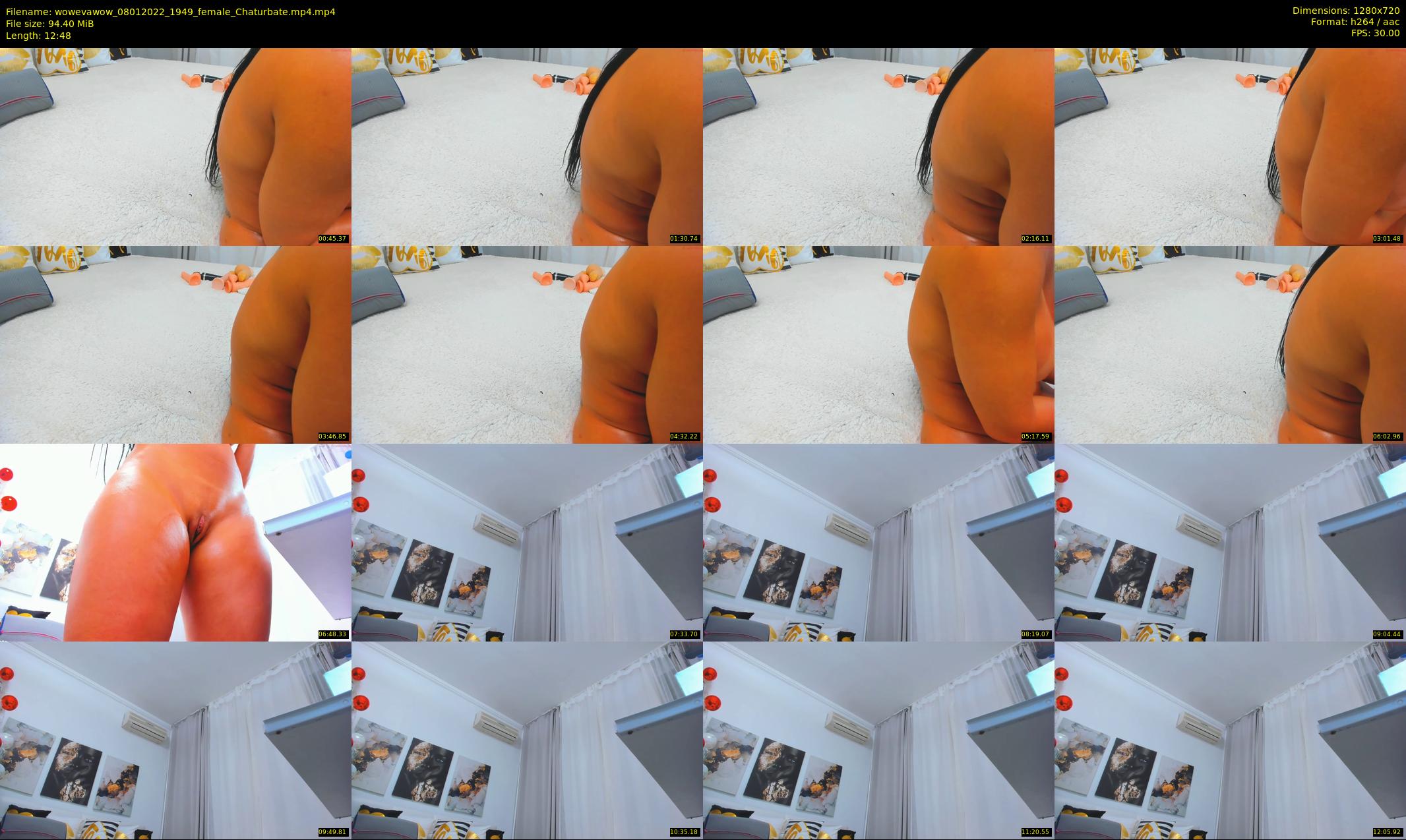wowevawow — 13 minute Chaturbate female cam show recording, 720p, Jan 8, 2022