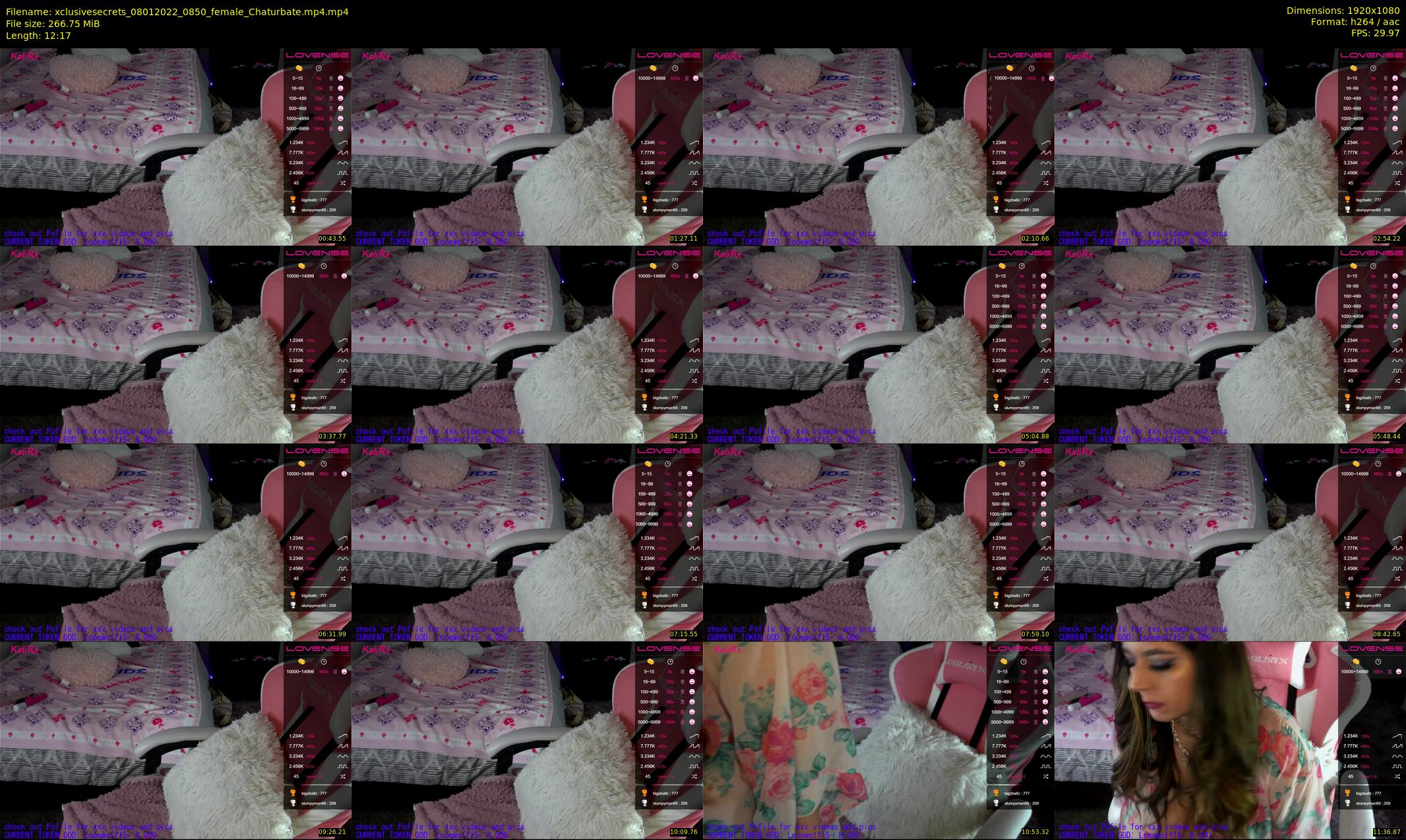 xclusivesecrets — 13 minute Chaturbate female cam show recording, 1080p, Jan 8, 2022