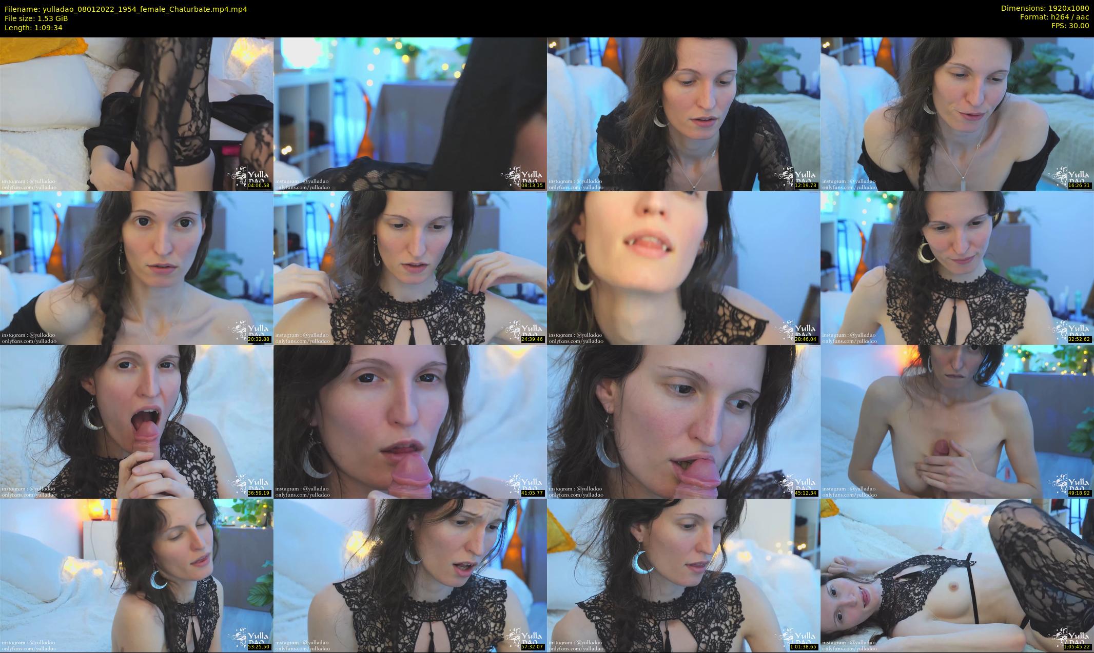 yulladao — 70 minute Chaturbate female cam show recording, 1080p, Jan 8, 2022