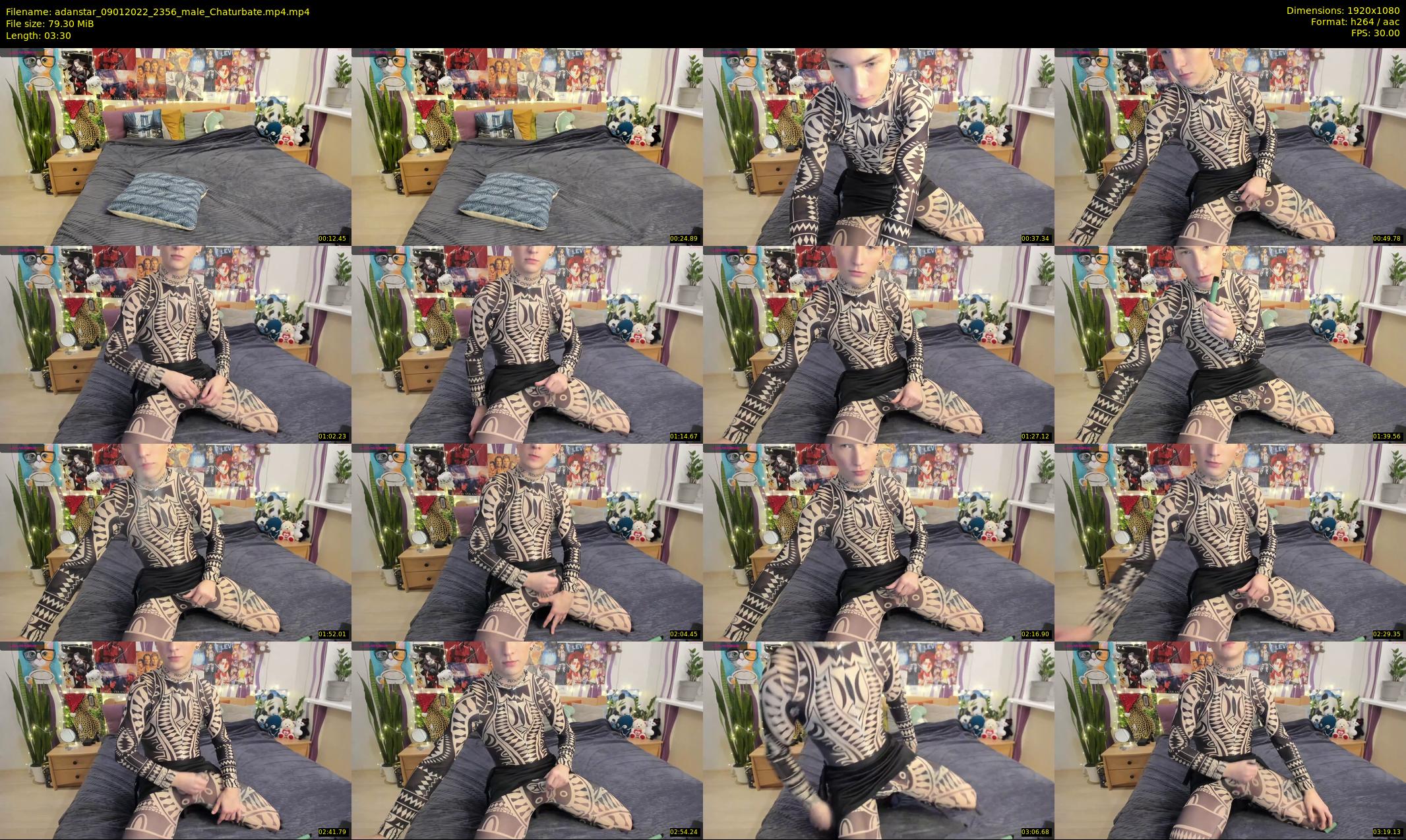 adanstar — 4 minute Chaturbate male cam show recording, 1080p, Jan 9, 2022