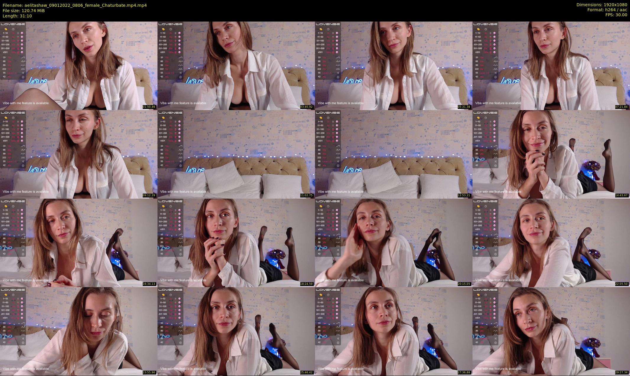 aelitashaw — 32 minute Chaturbate female cam show recording, 1080p, Jan 9, 2022