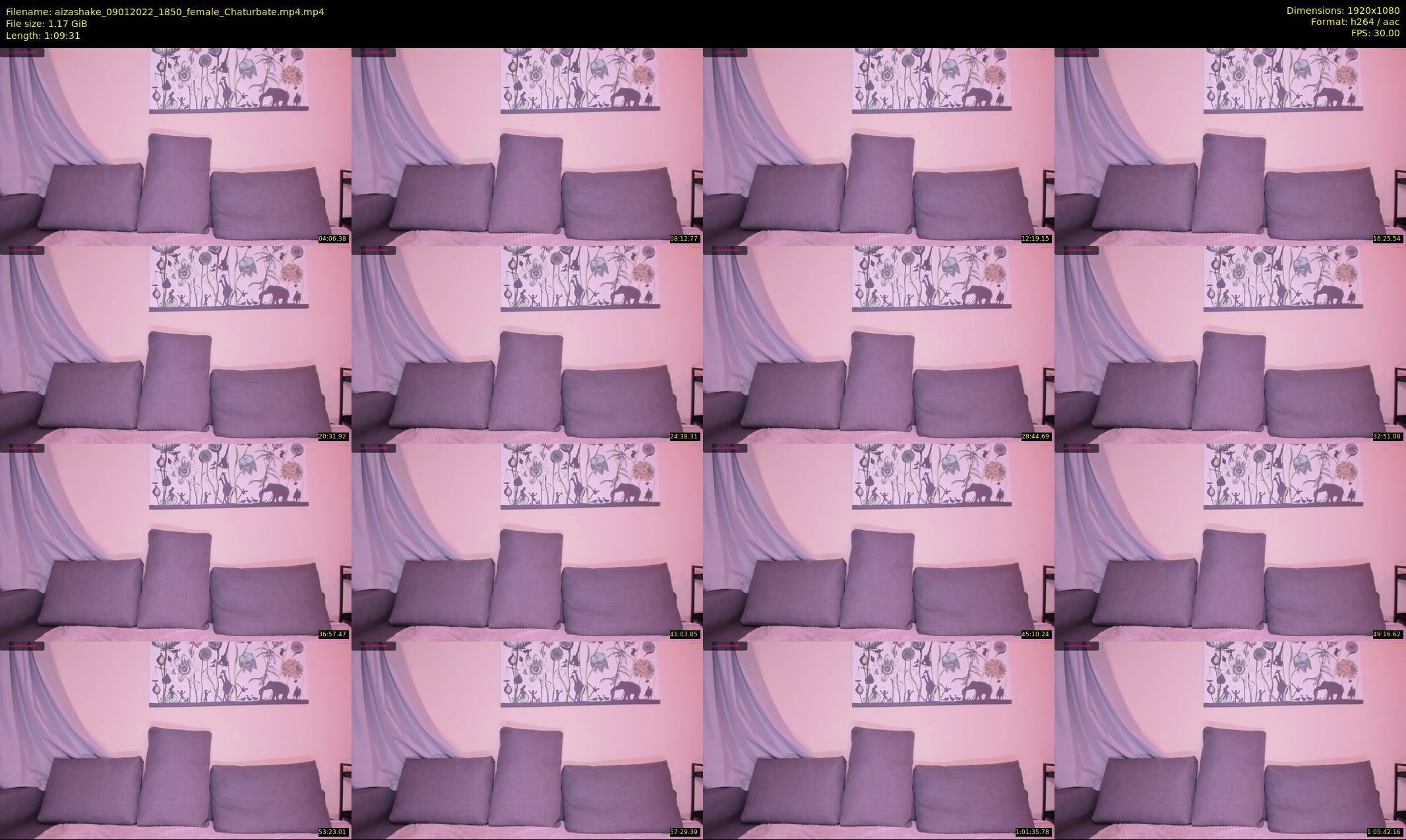 aizashake — 70 minute Chaturbate female cam show recording, 1080p, Jan 9, 2022