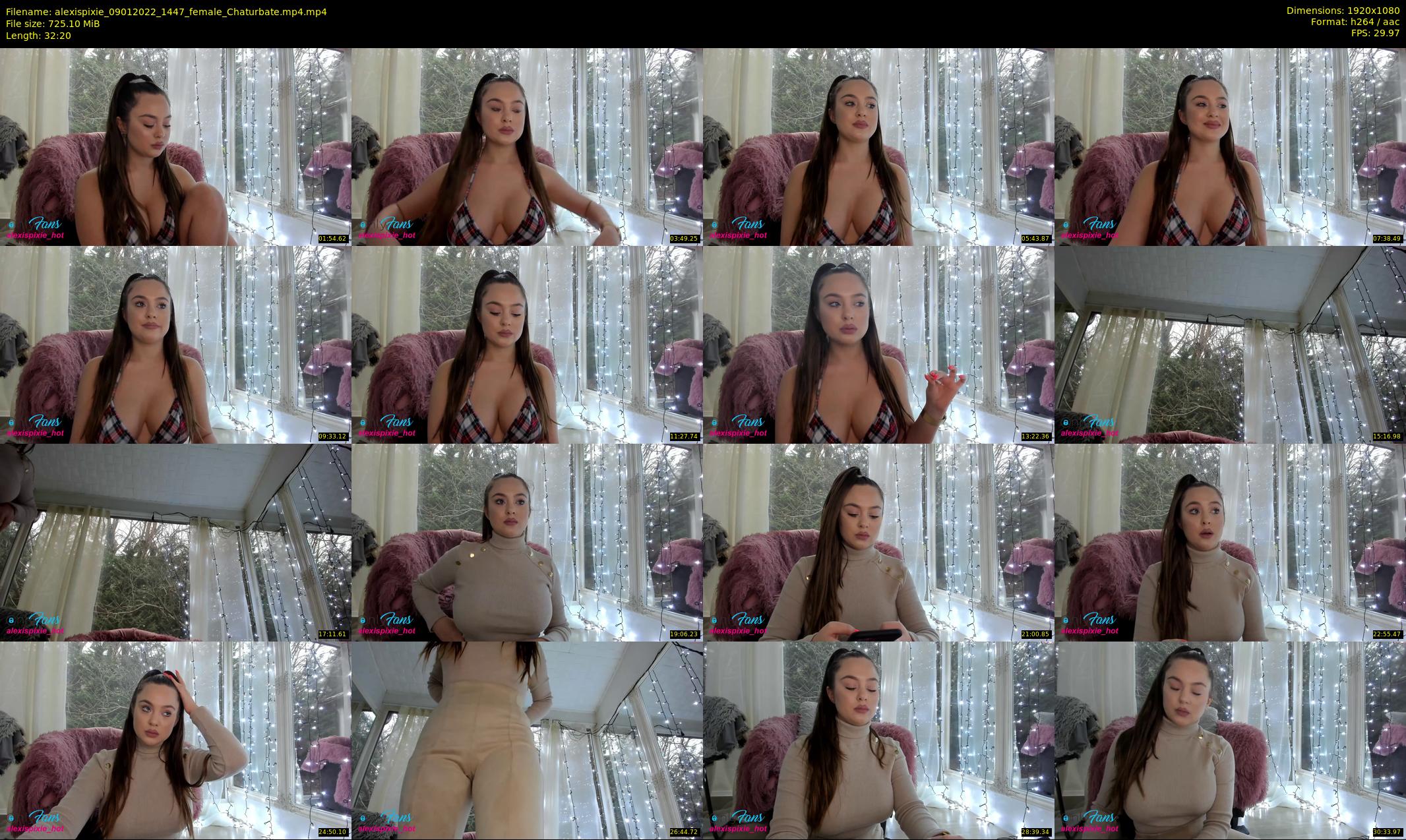 alexispixie — 33 minute Chaturbate female cam show recording, 1080p, Jan 9, 2022