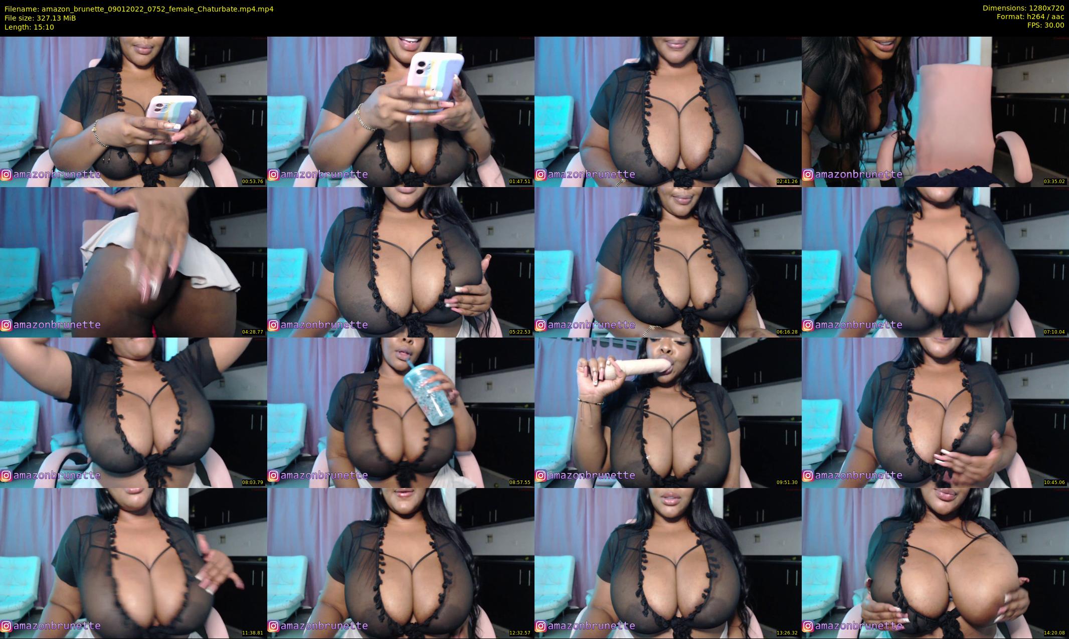 amazon_brunette — 16 minute Chaturbate female cam show recording, 720p, Jan 9, 2022