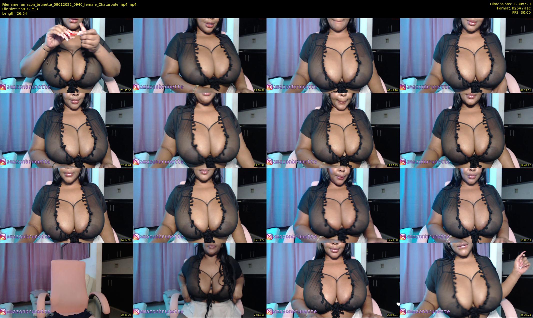 amazon_brunette — 27 minute Chaturbate female cam show recording, 720p, Jan 9, 2022