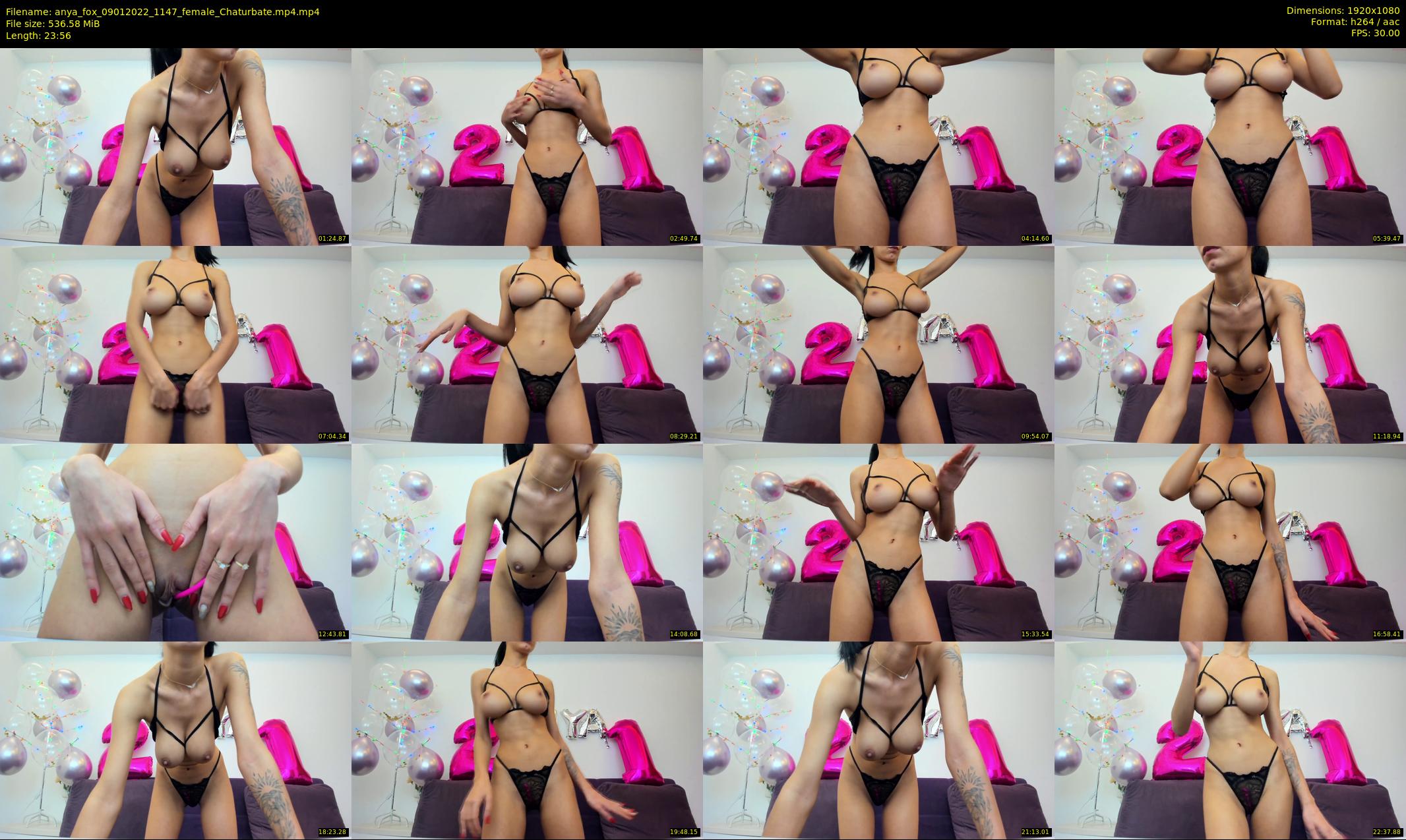 anya_fox — 24 minute Chaturbate female cam show recording, 1080p, Jan 9, 2022