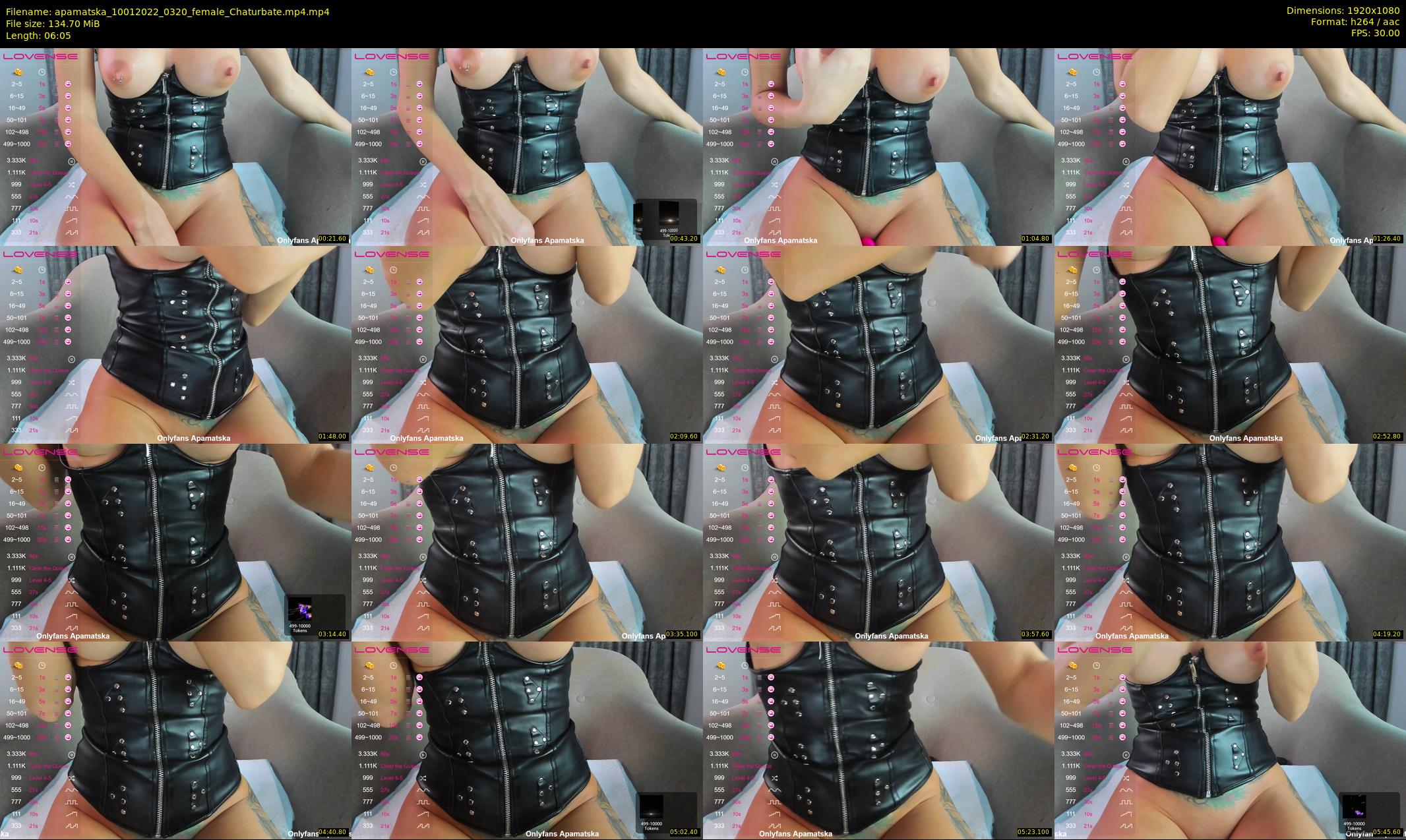 apamatska — 7 minute Chaturbate female cam show recording, 1080p, Jan 10, 2022