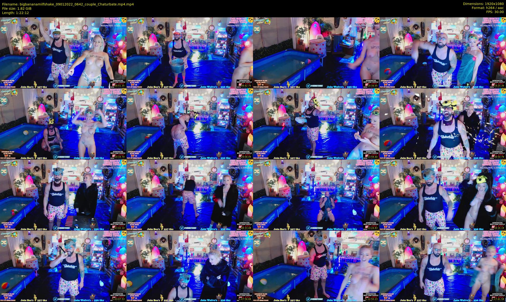 bigbananamilfshake — 83 minute Chaturbate couple cam show recording, 1080p, Jan 9, 2022