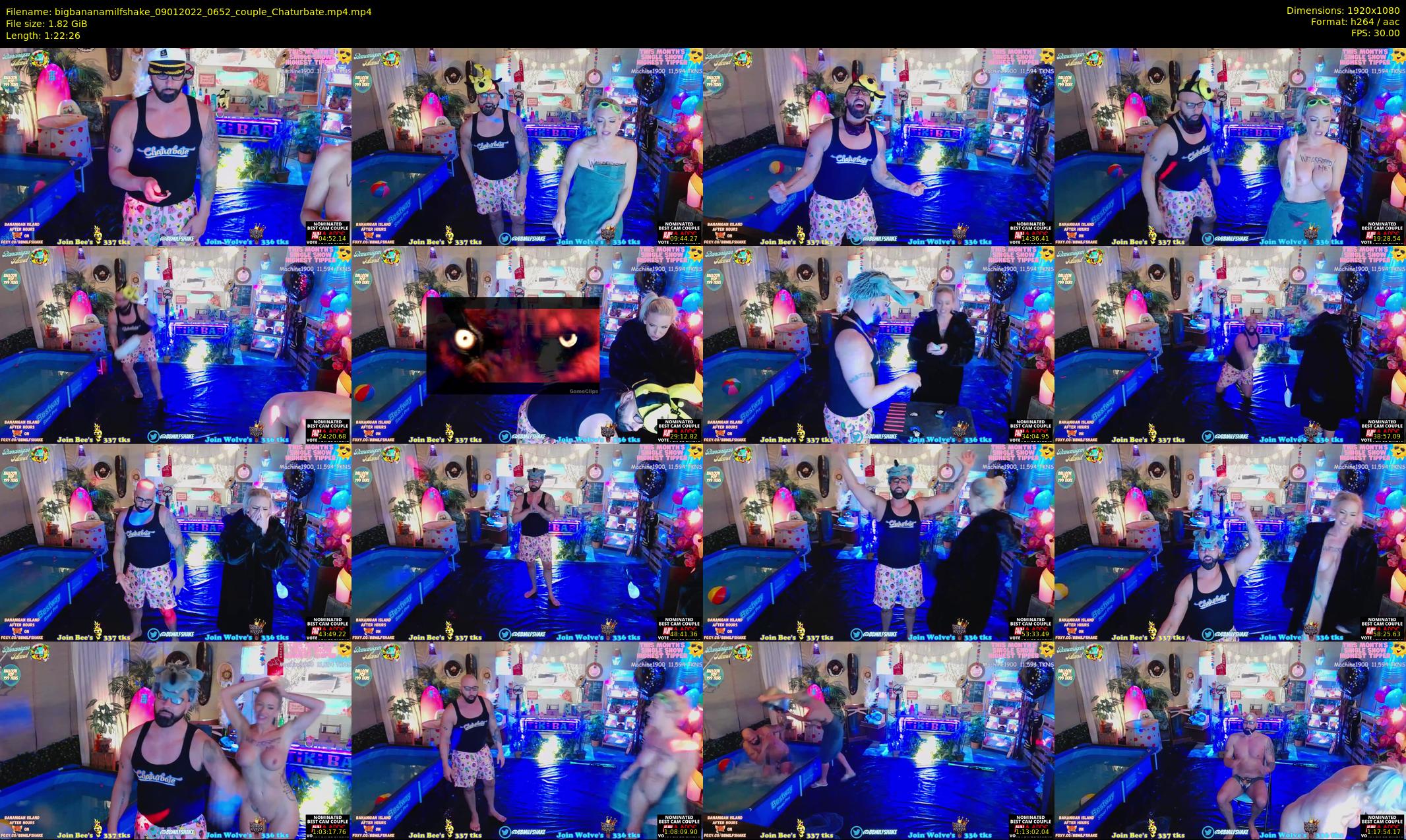 bigbananamilfshake — 83 minute Chaturbate couple cam show recording, 1080p, Jan 9, 2022