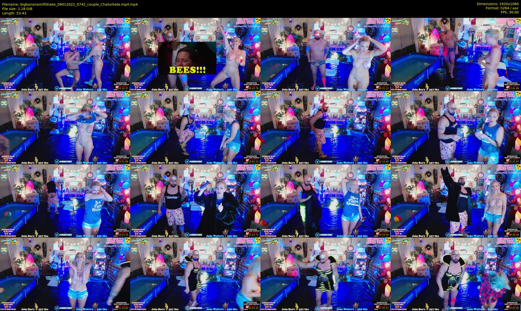 bigbananamilfshake — 54 minute Chaturbate couple cam show recording, 1080p, Jan 9, 2022