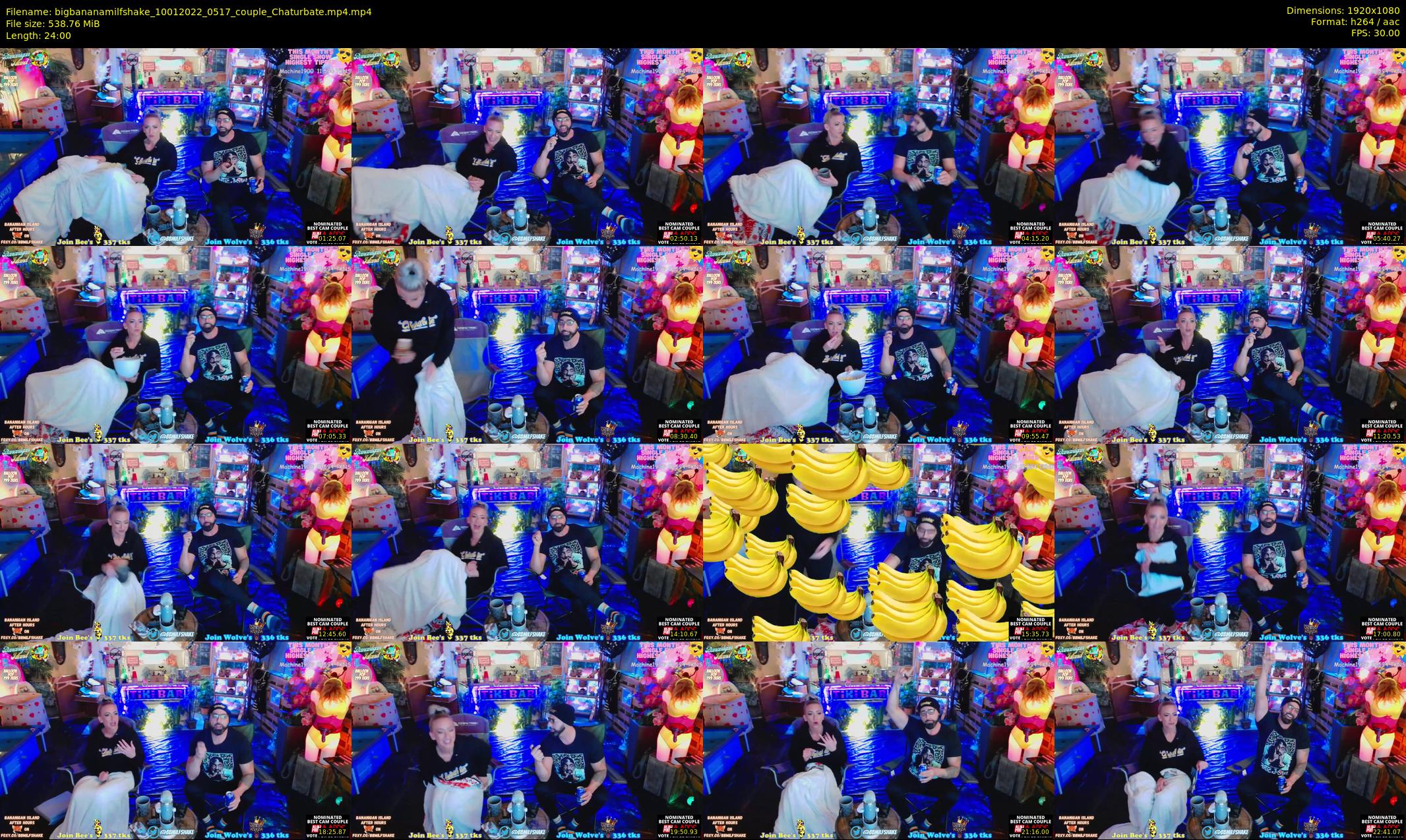 bigbananamilfshake — 24 minute Chaturbate couple cam show recording, 1080p, Jan 10, 2022