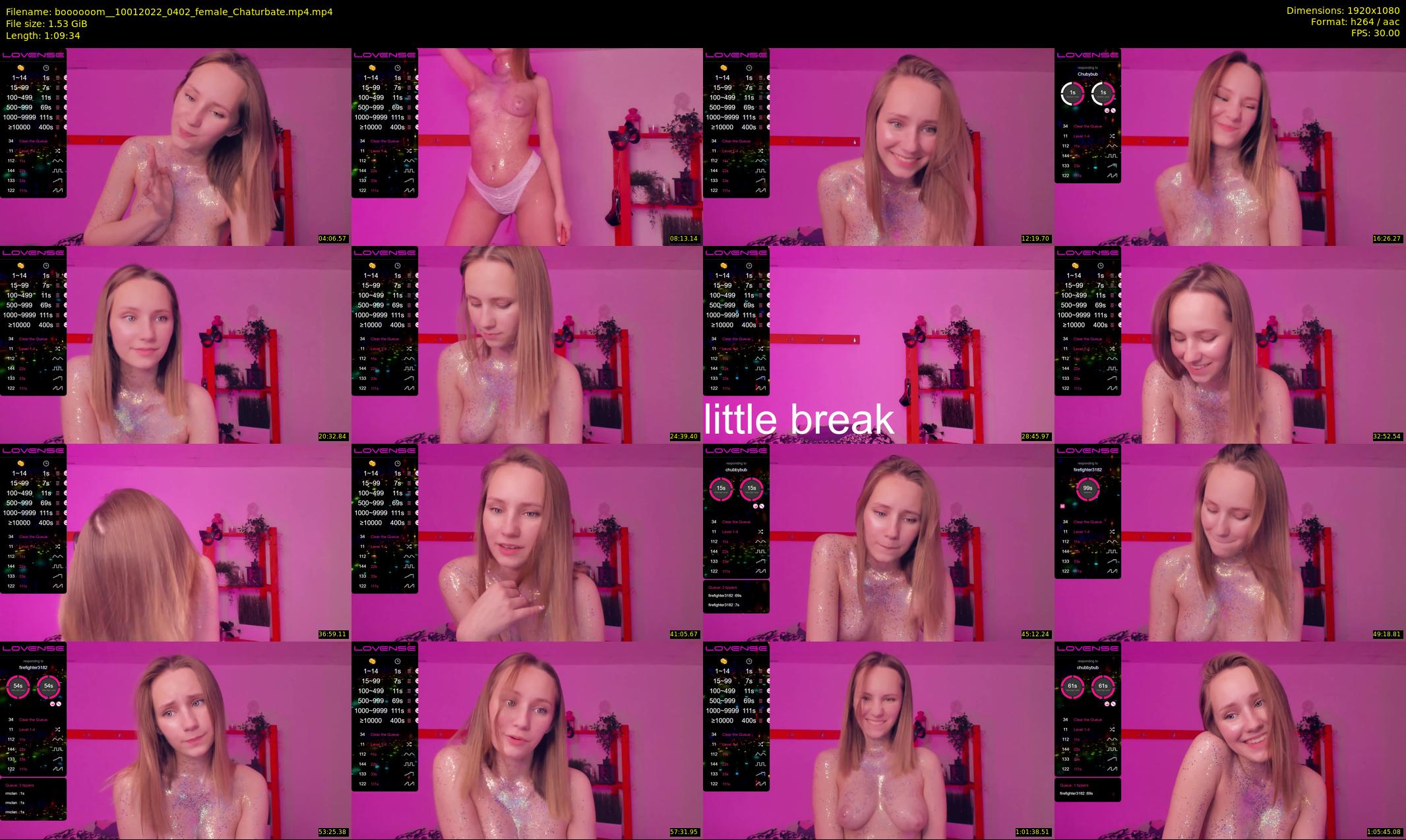 boooooom_ — 70 minute Chaturbate female cam show recording, 1080p, Jan 10, 2022