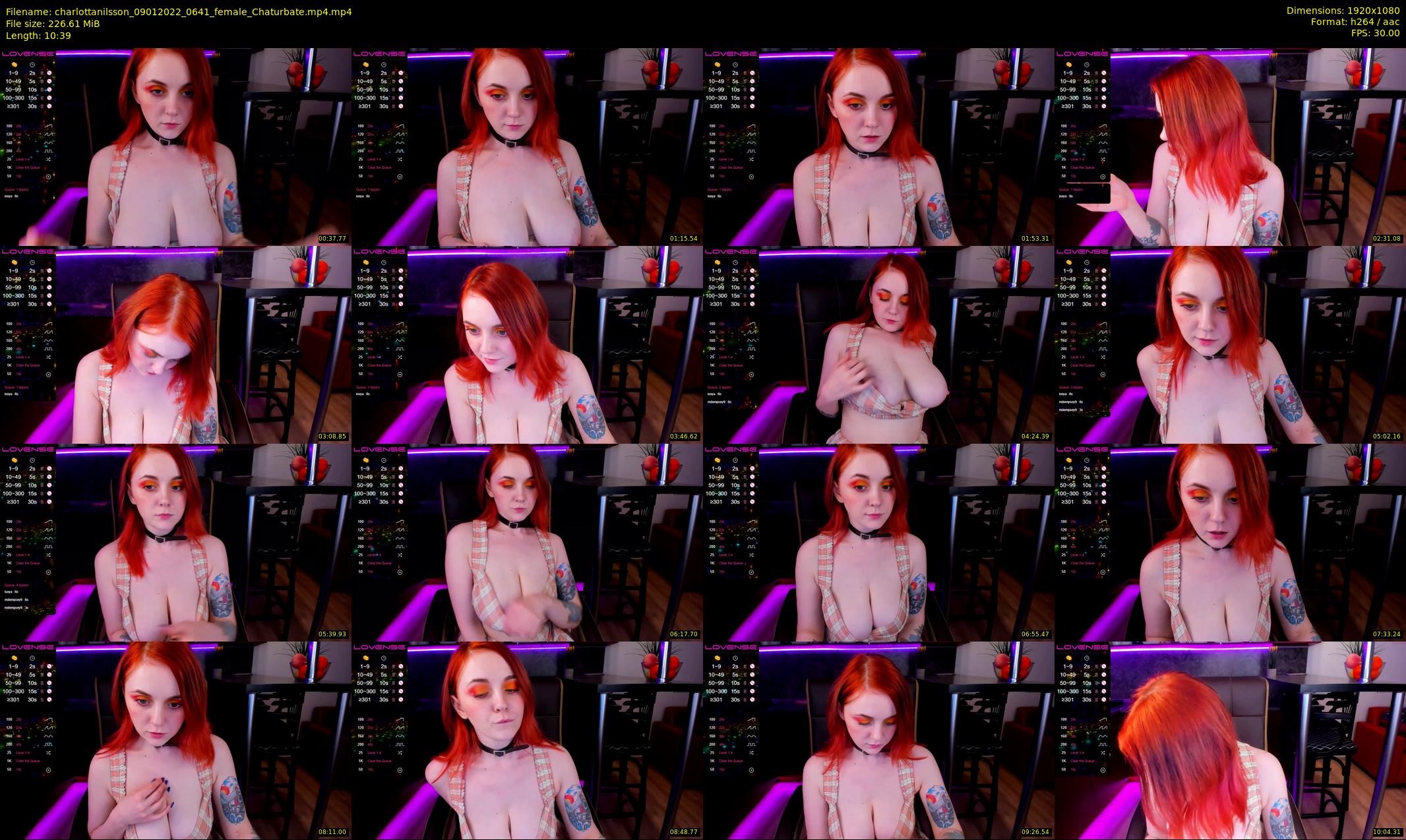 charlottanilsson — 11 minute Chaturbate female cam show recording, 1080p, Jan 9, 2022