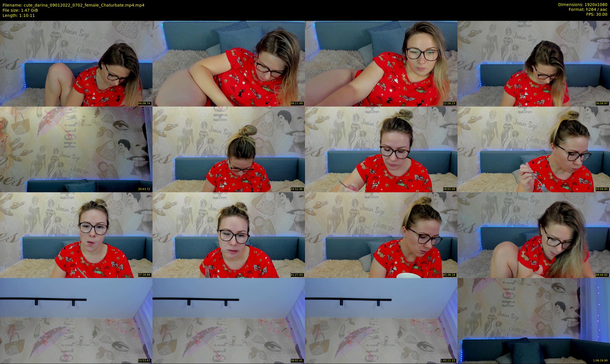 cute_darina — 71 minute Chaturbate female cam show recording, 1080p, Jan 9, 2022