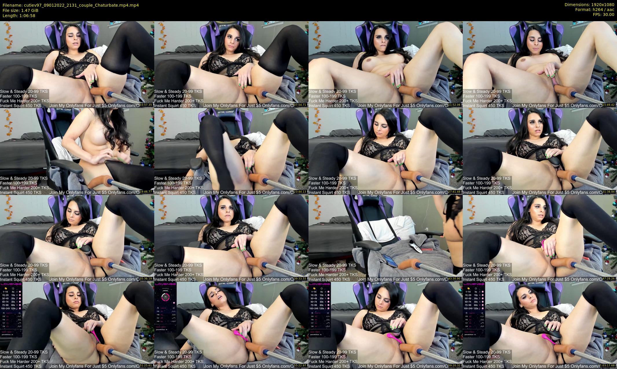 cutiev97 — 67 minute Chaturbate couple cam show recording, 1080p, Jan 9, 2022