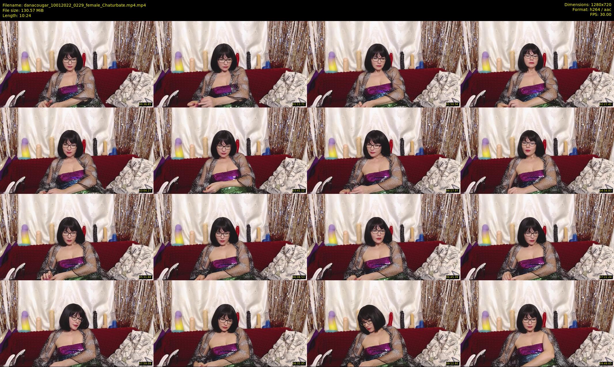 danacougar — 11 minute Chaturbate female cam show recording, 720p, Jan 10, 2022