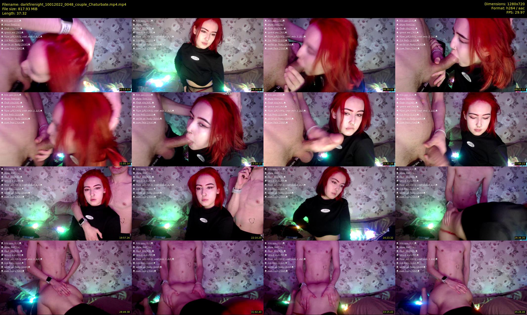 darkfirenight — 38 minute Chaturbate couple cam show recording, 720p, Jan 10, 2022