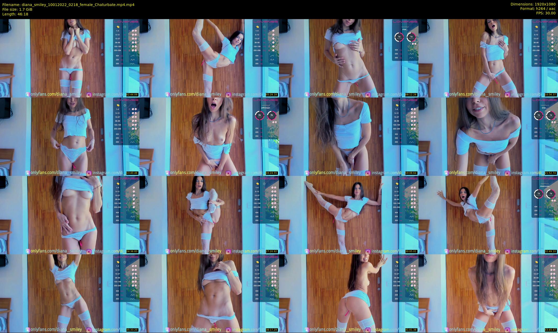 diana_smiley — 47 minute Chaturbate female cam show recording, 1080p, Jan 10, 2022