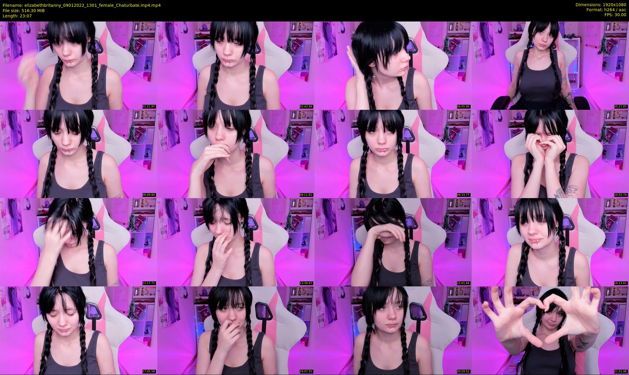 elizabethbritanny — 24 minute Chaturbate female cam show recording, 1080p, Jan 9, 2022