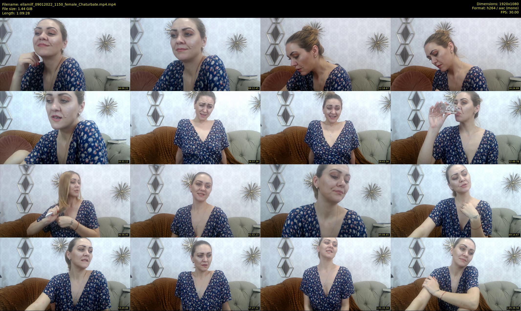 ellamilf — 70 minute Chaturbate female cam show recording, 1080p, Jan 9, 2022