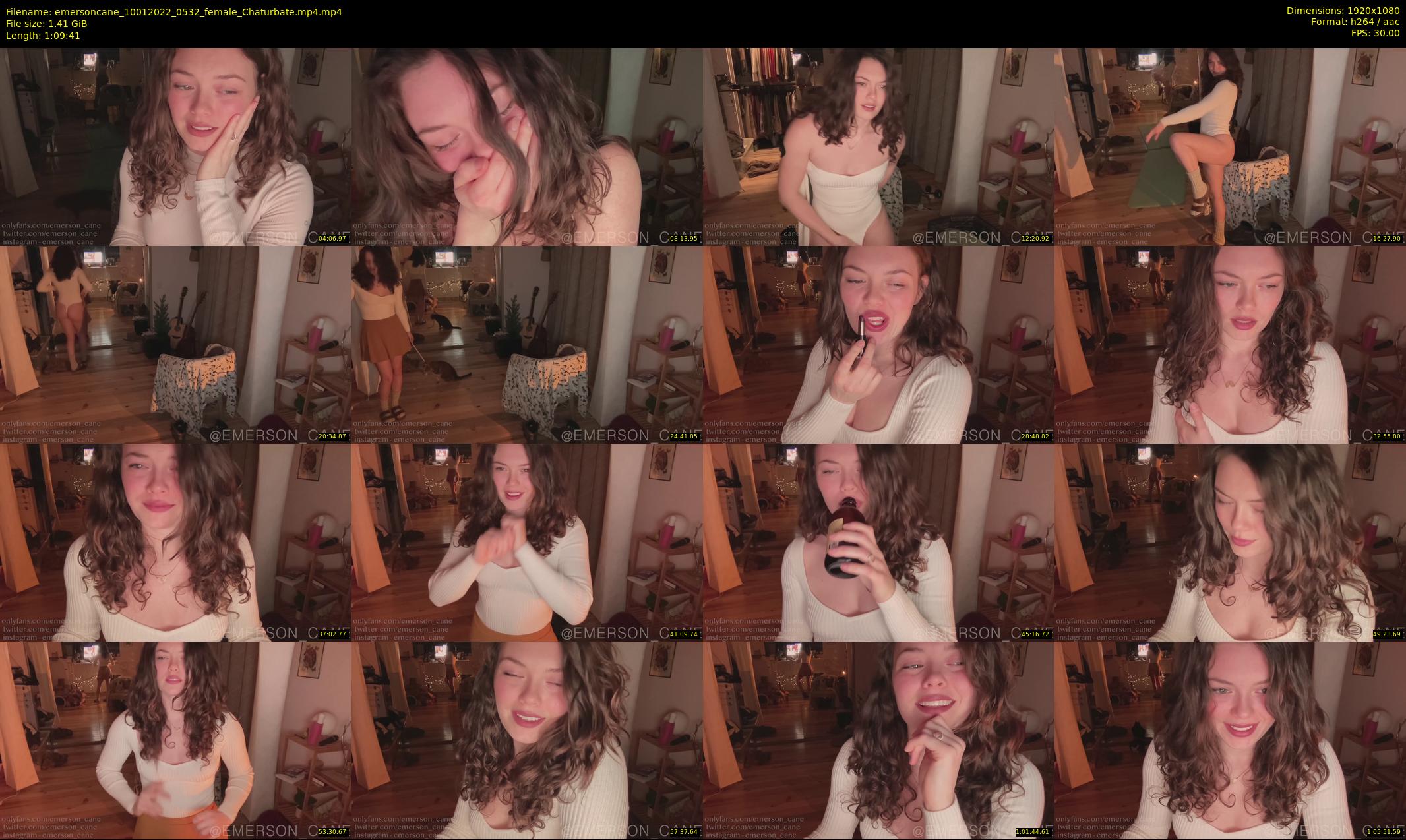 emersoncane — 70 minute Chaturbate female cam show recording, 1080p, Jan 10, 2022