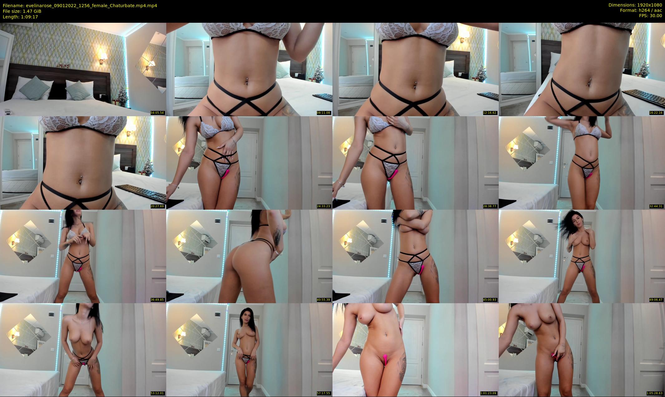 evelinarose — 70 minute Chaturbate female cam show recording, 1080p, Jan 9, 2022