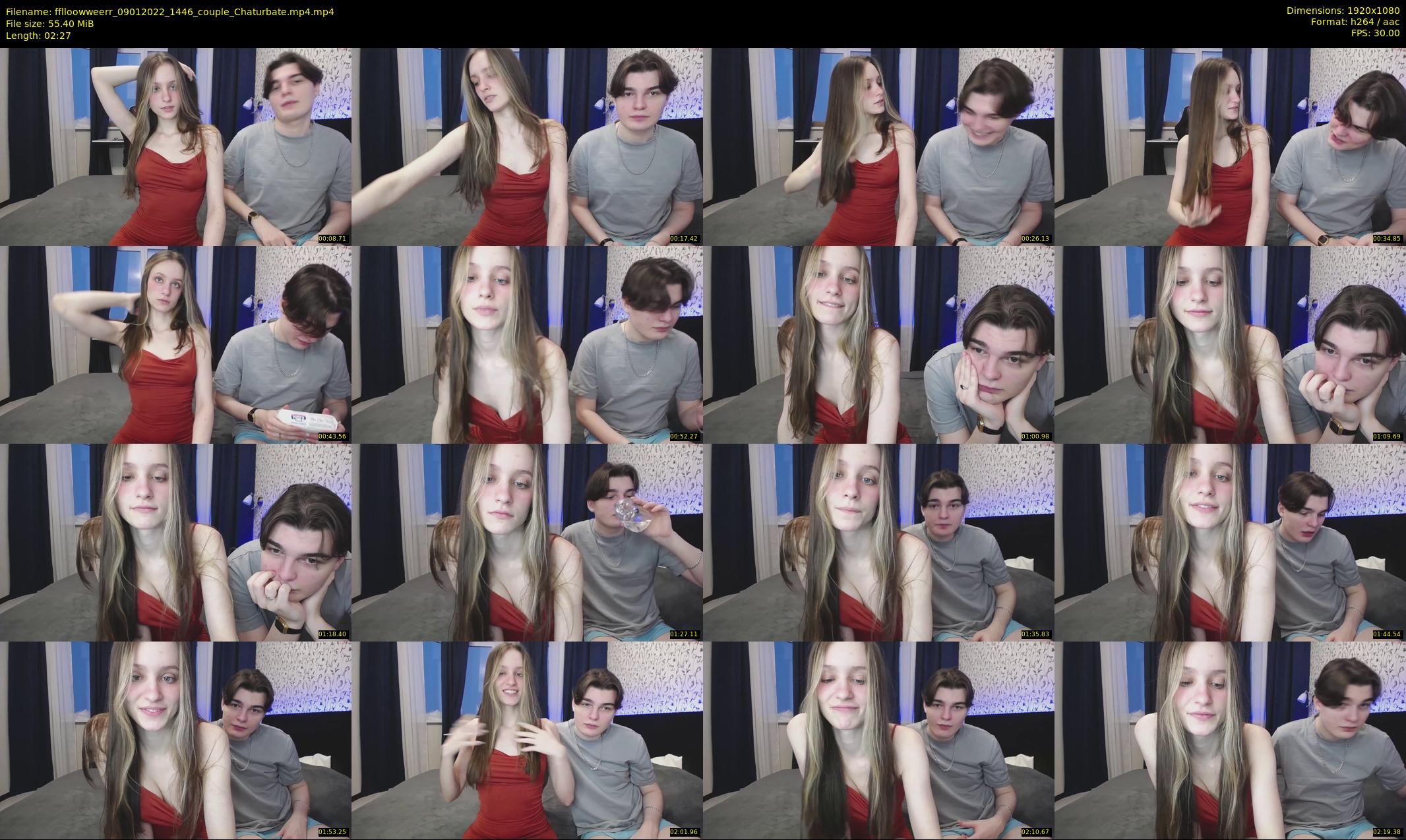 fflloowweerr — 3 minute Chaturbate couple cam show recording, 1080p, Jan 9, 2022