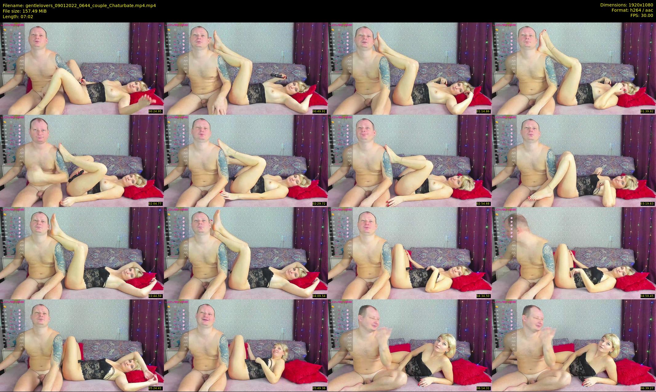 gentlelovers — 8 minute Chaturbate couple cam show recording, 1080p, Jan 9, 2022