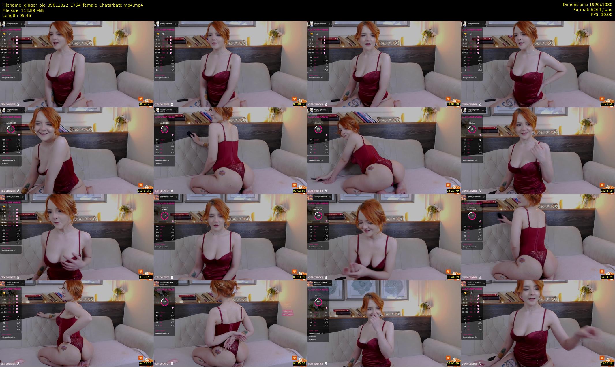 ginger_pie — 6 minute Chaturbate female cam show recording, 1080p, Jan 9, 2022