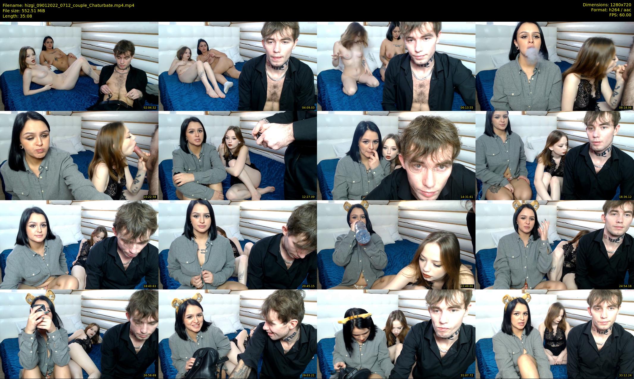 hizgi — 36 minute Chaturbate couple cam show recording, 720p, Jan 9, 2022