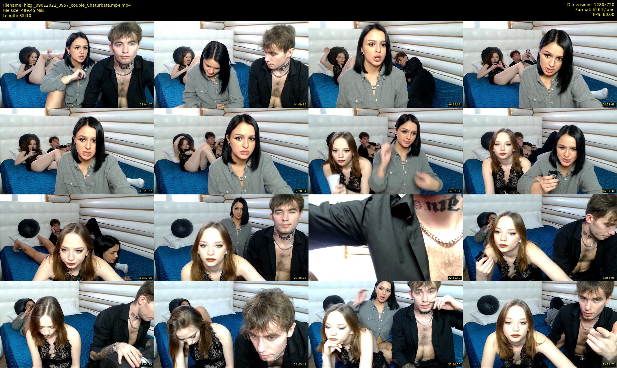 hizgi — 36 minute Chaturbate couple cam show recording, 720p, Jan 9, 2022