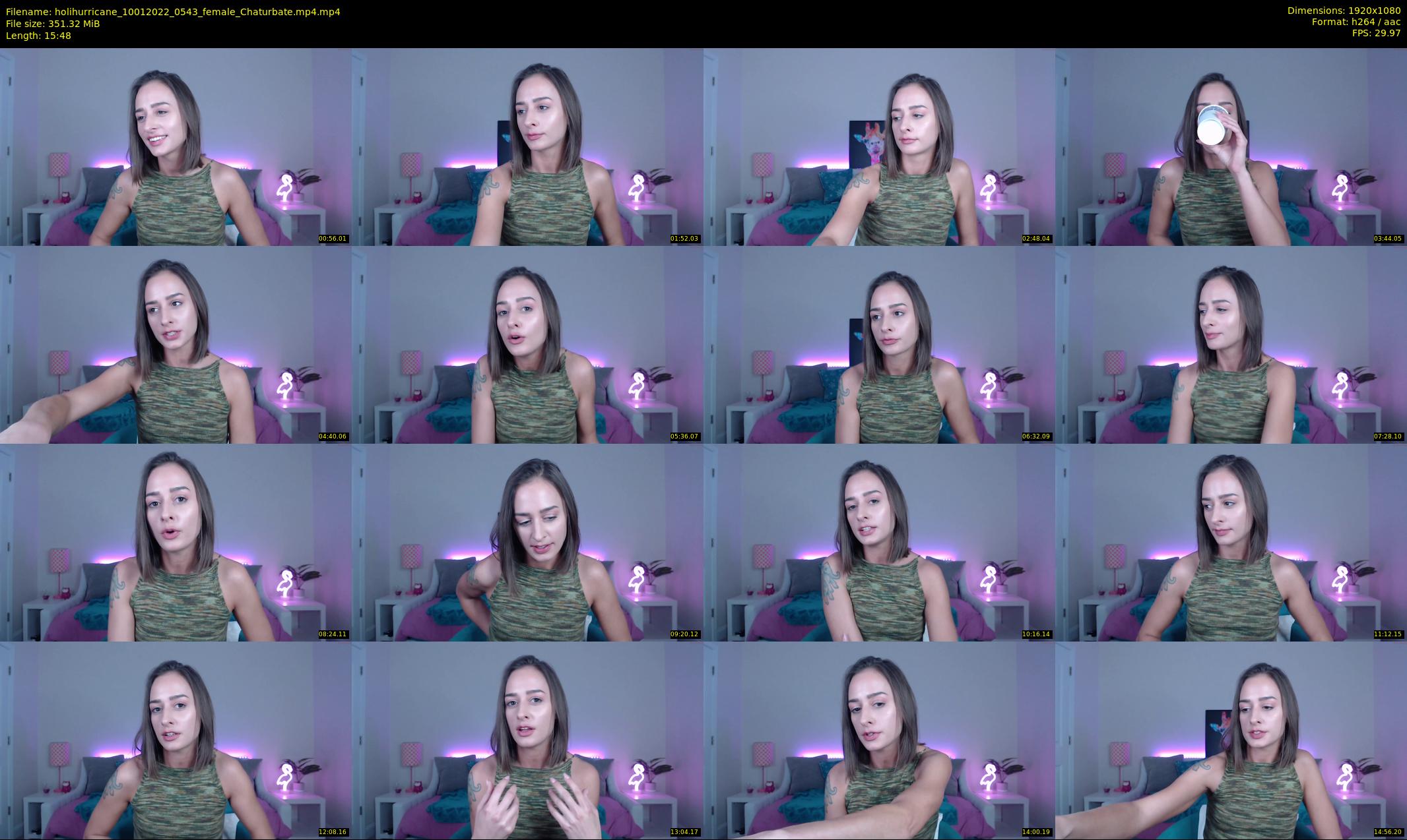 holihurricane — 16 minute Chaturbate female cam show recording, 1080p, Jan 10, 2022