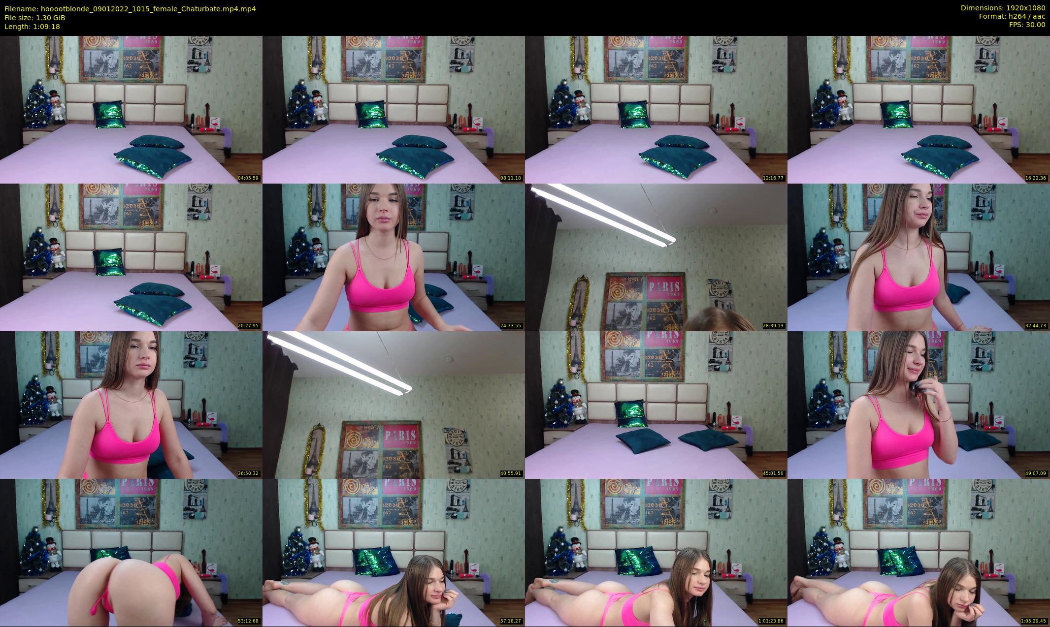 hooootblonde — 70 minute Chaturbate female cam show recording, 1080p, Jan 9, 2022