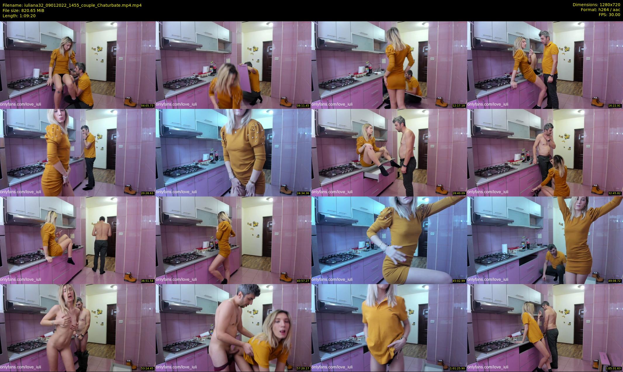 iuliana32 — 70 minute Chaturbate couple cam show recording, 720p, Jan 9, 2022