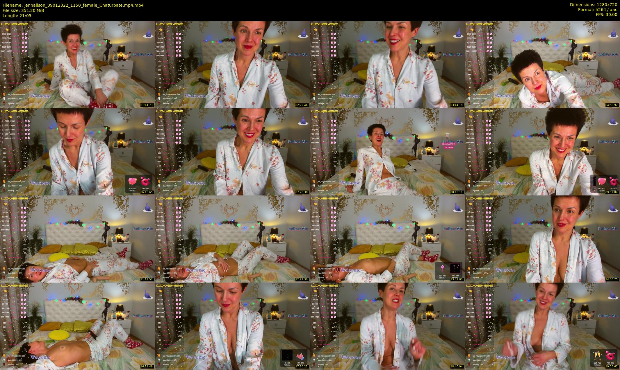 jennalison — 22 minute Chaturbate female cam show recording, 720p, Jan 9, 2022