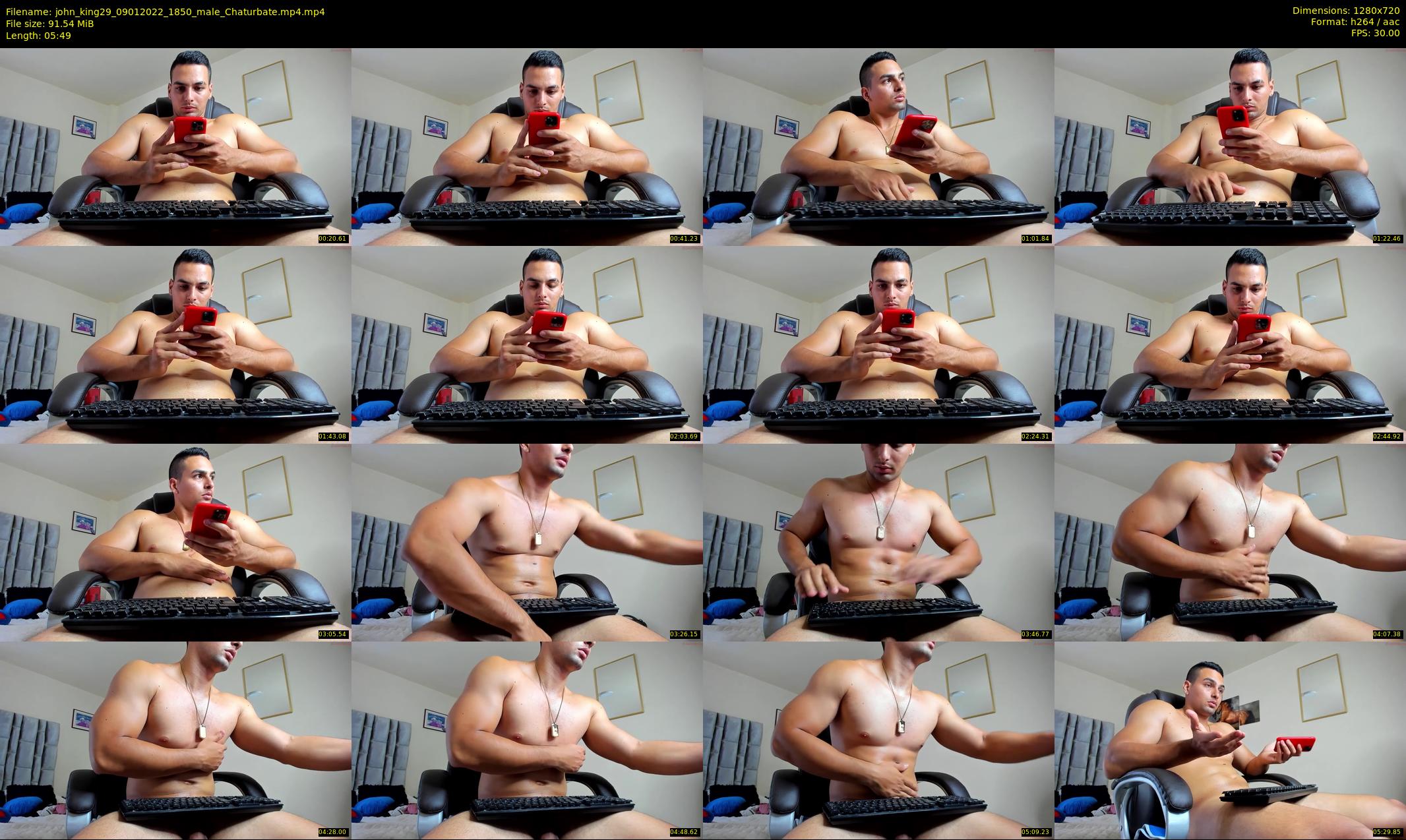 john_king29 — 6 minute Chaturbate male cam show recording, 720p, Jan 9, 2022