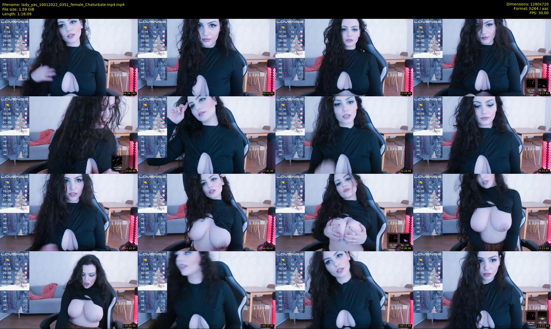 lady_yas — 79 minute Chaturbate female cam show recording, 720p, Jan 10, 2022