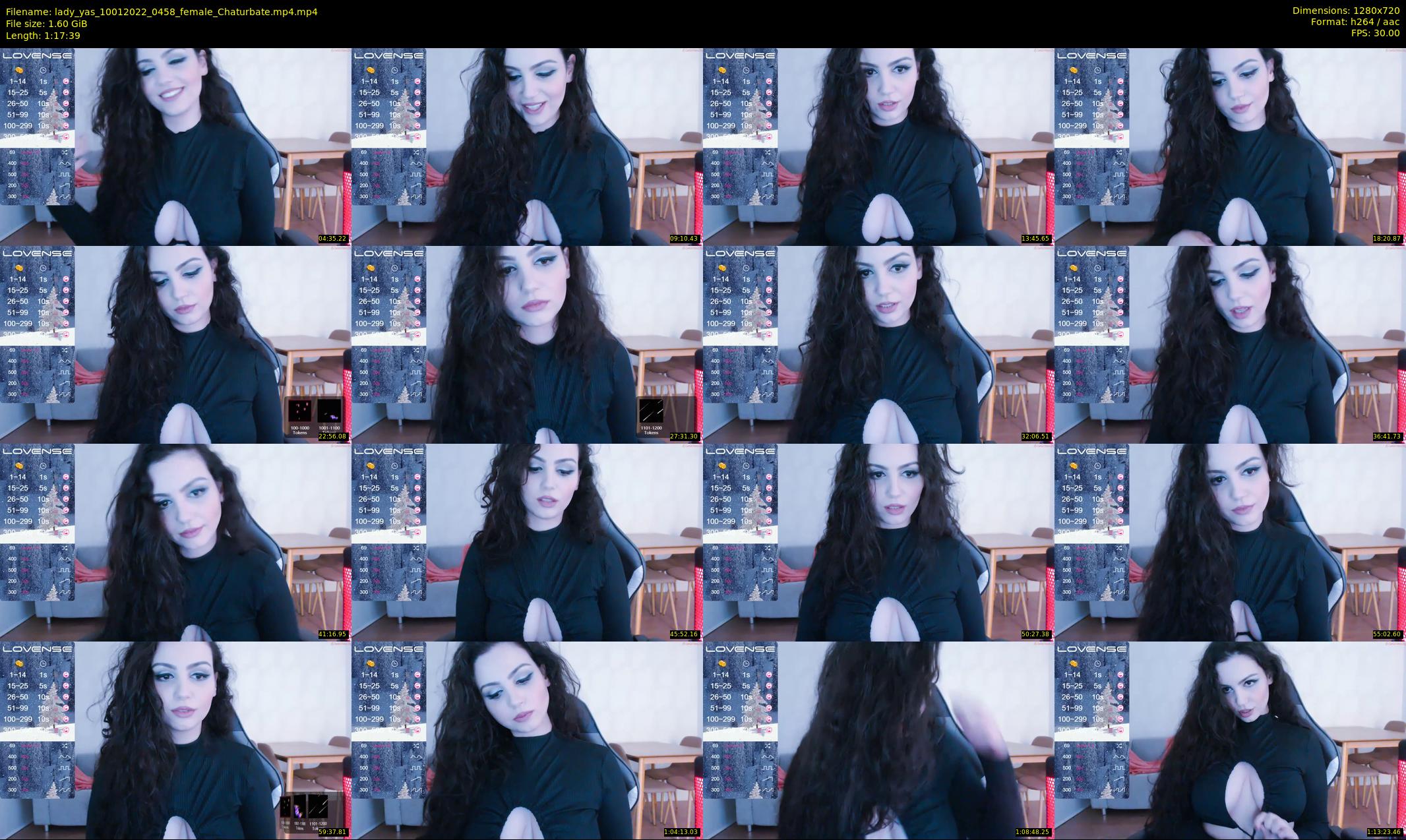 lady_yas — 78 minute Chaturbate female cam show recording, 720p, Jan 10, 2022